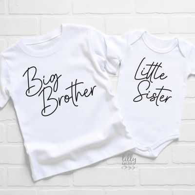Big and Little Sibling Matching Outfits- Choose your Garment colour!
