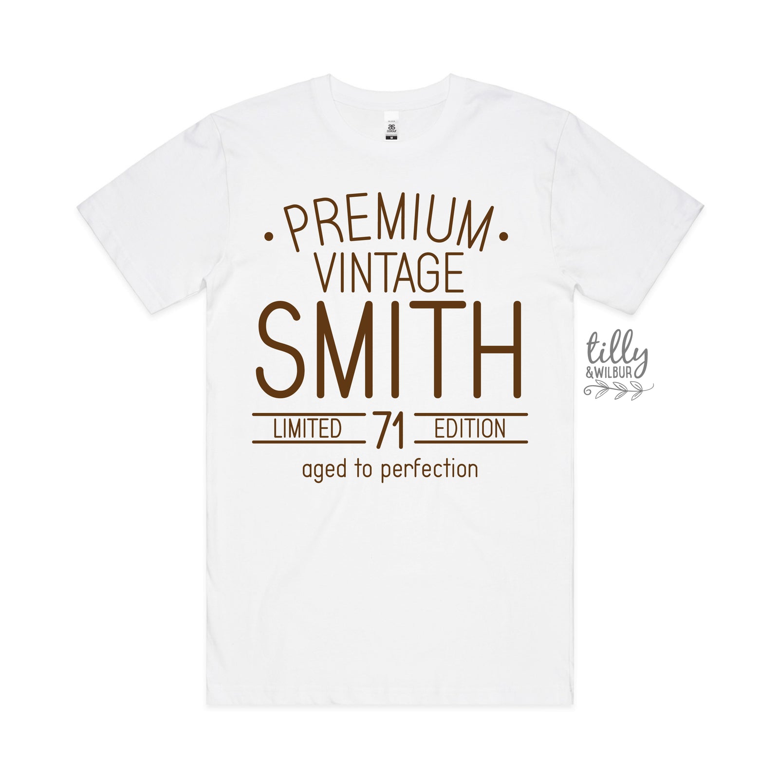 Premium Vintage, Limited Edition & Aged To Perfection With Custom Name & Year (MORE COLOURS & STYLES)