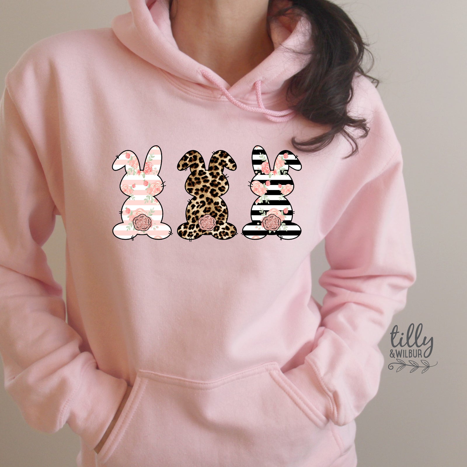 Cute Easter Bunny Shirt | Floral Leopard Bunny Shirt | Easter Bunny Outfit | Bunny Graphic Shirt | Kids Baby Adult Easter Shirt