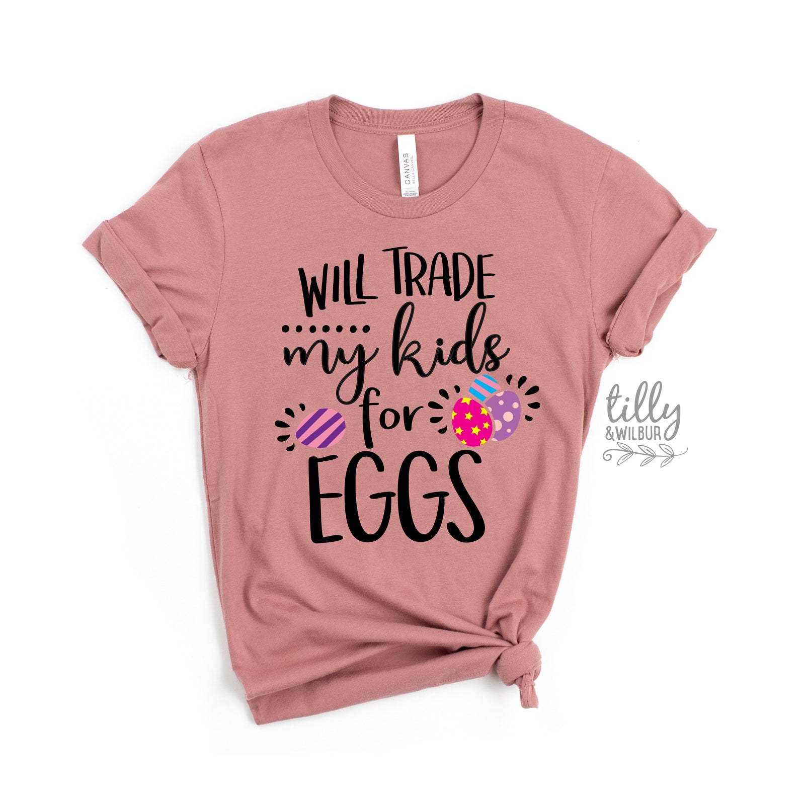 Funny Easter Shirt | Will Trade My Kids for Eggs Shirt | Mom Easter Shirt | Easter Egg Hunt Shirt | Cute Easter Outfit