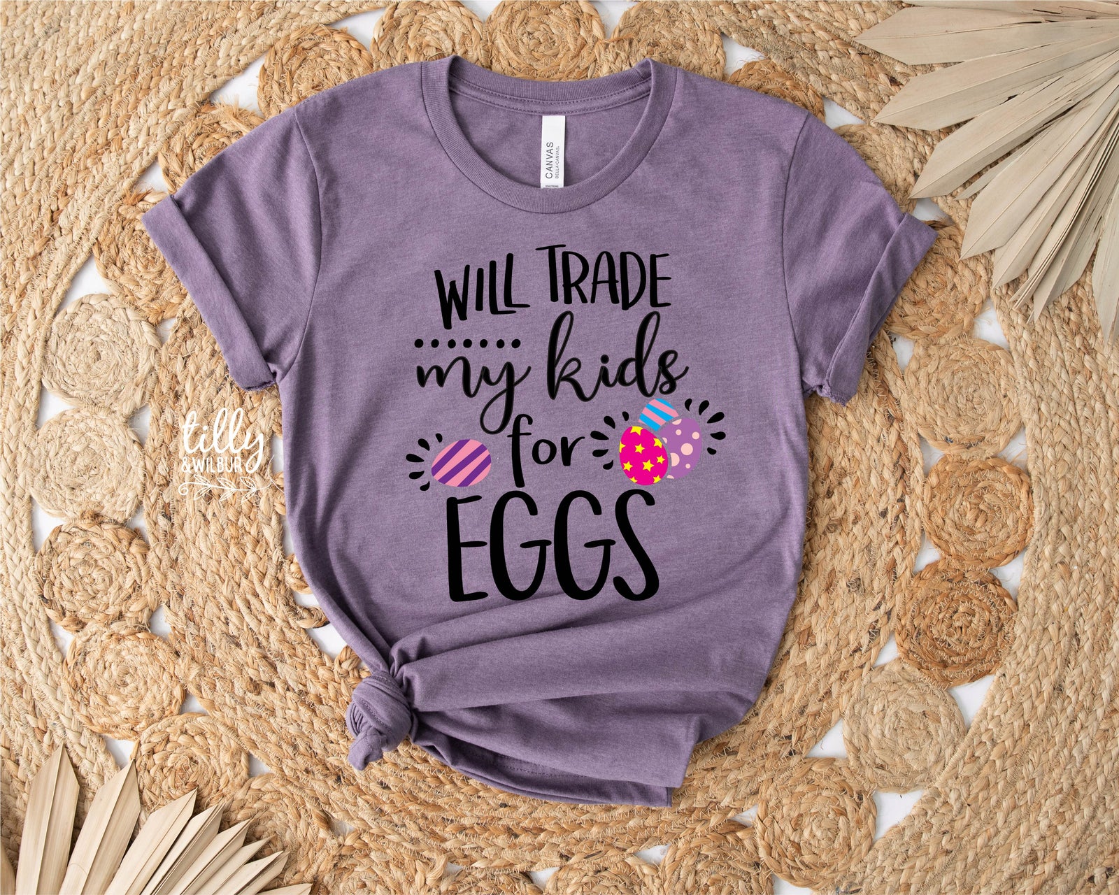 Funny Easter Shirt | Will Trade My Kids for Eggs Shirt | Mom Easter Shirt | Easter Egg Hunt Shirt | Cute Easter Outfit