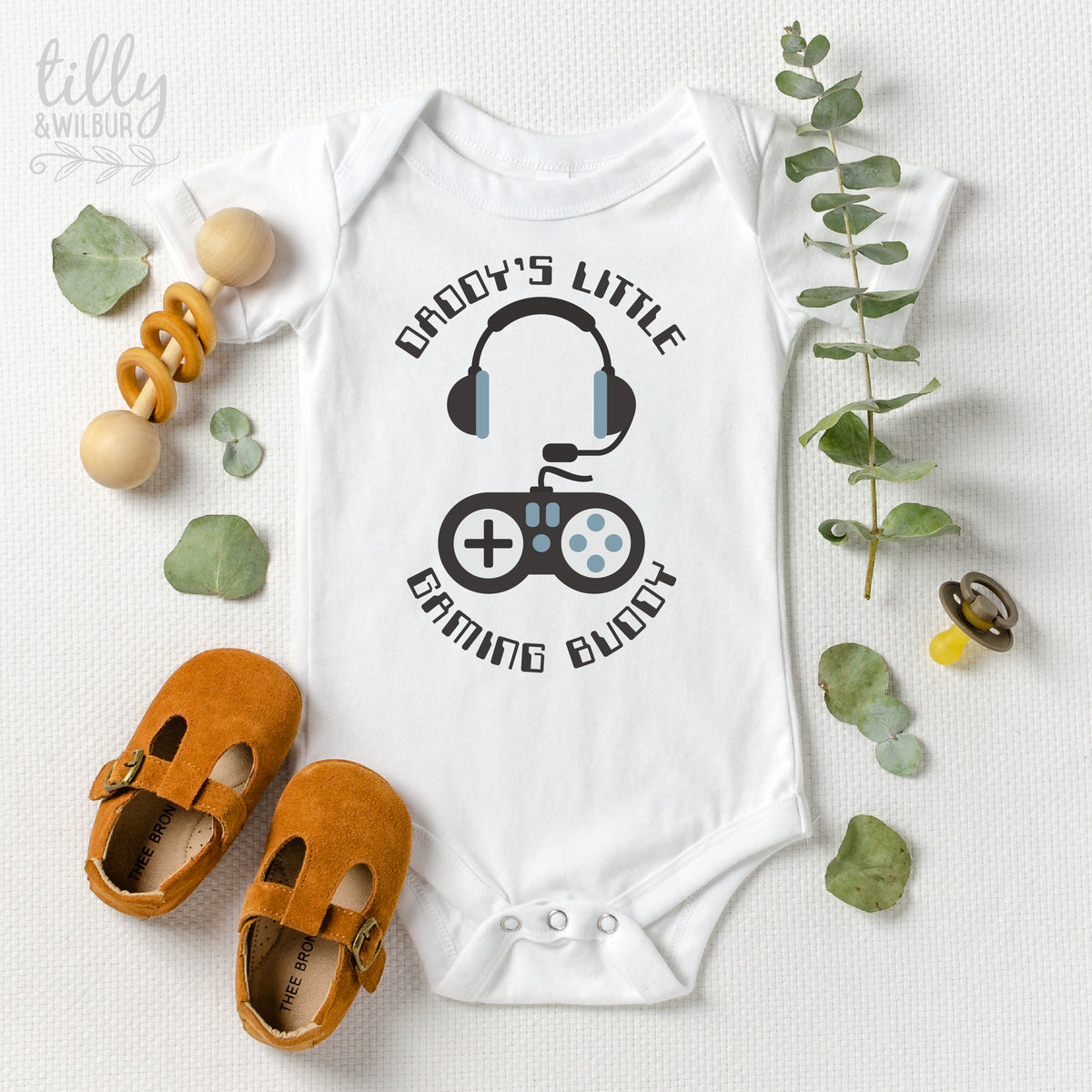 Daddy&#39;s Little Gaming Buddy Bodysuit