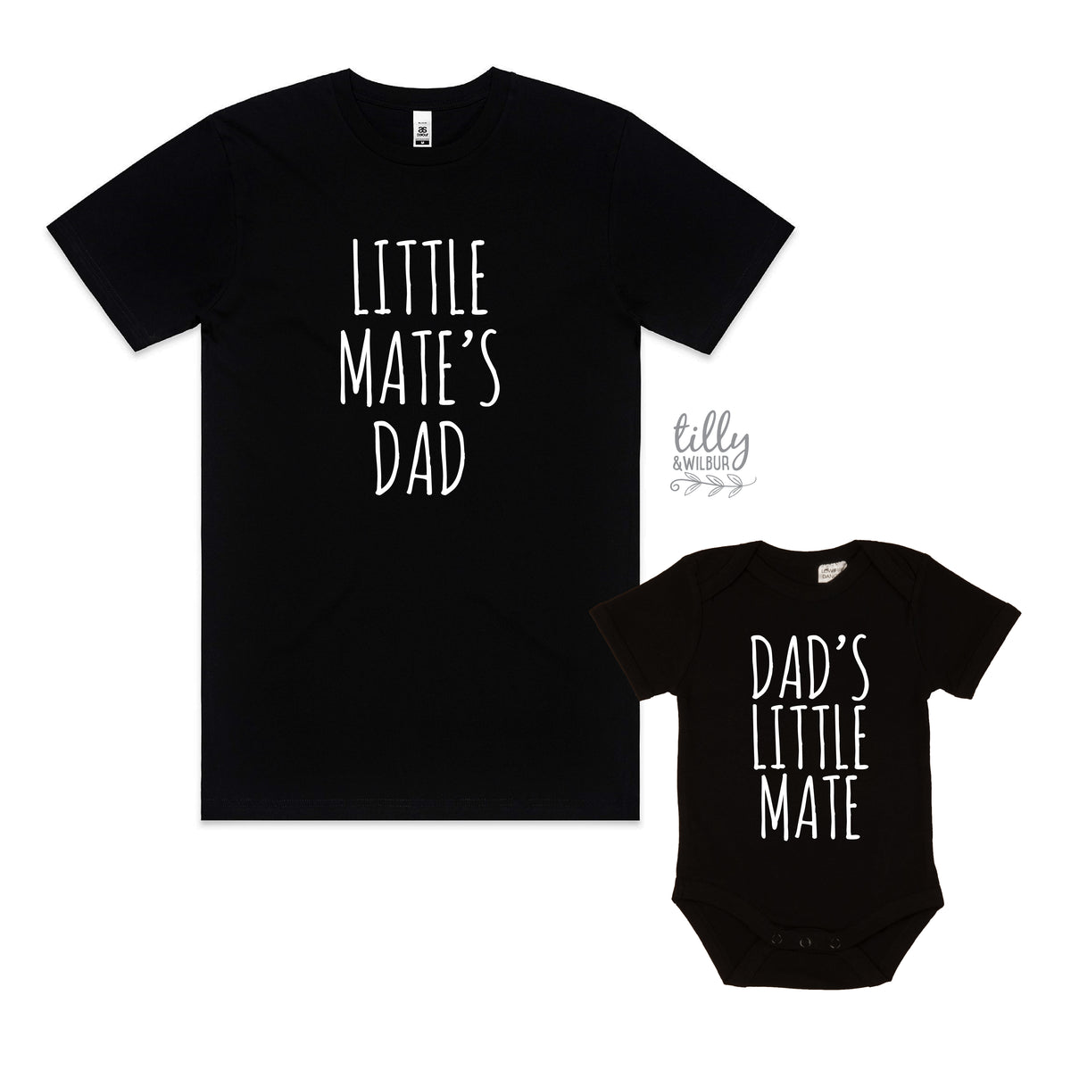 Dad&#39;s Little Mate, Little Mate&#39;s Dad Matching Daddy Baby Outfits