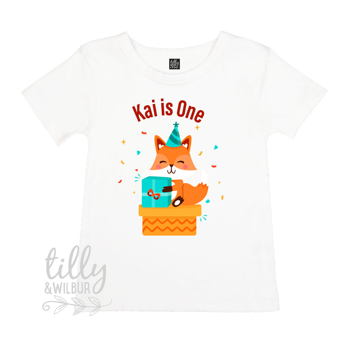 Fox 1st Birthday T-Shirt For Boys