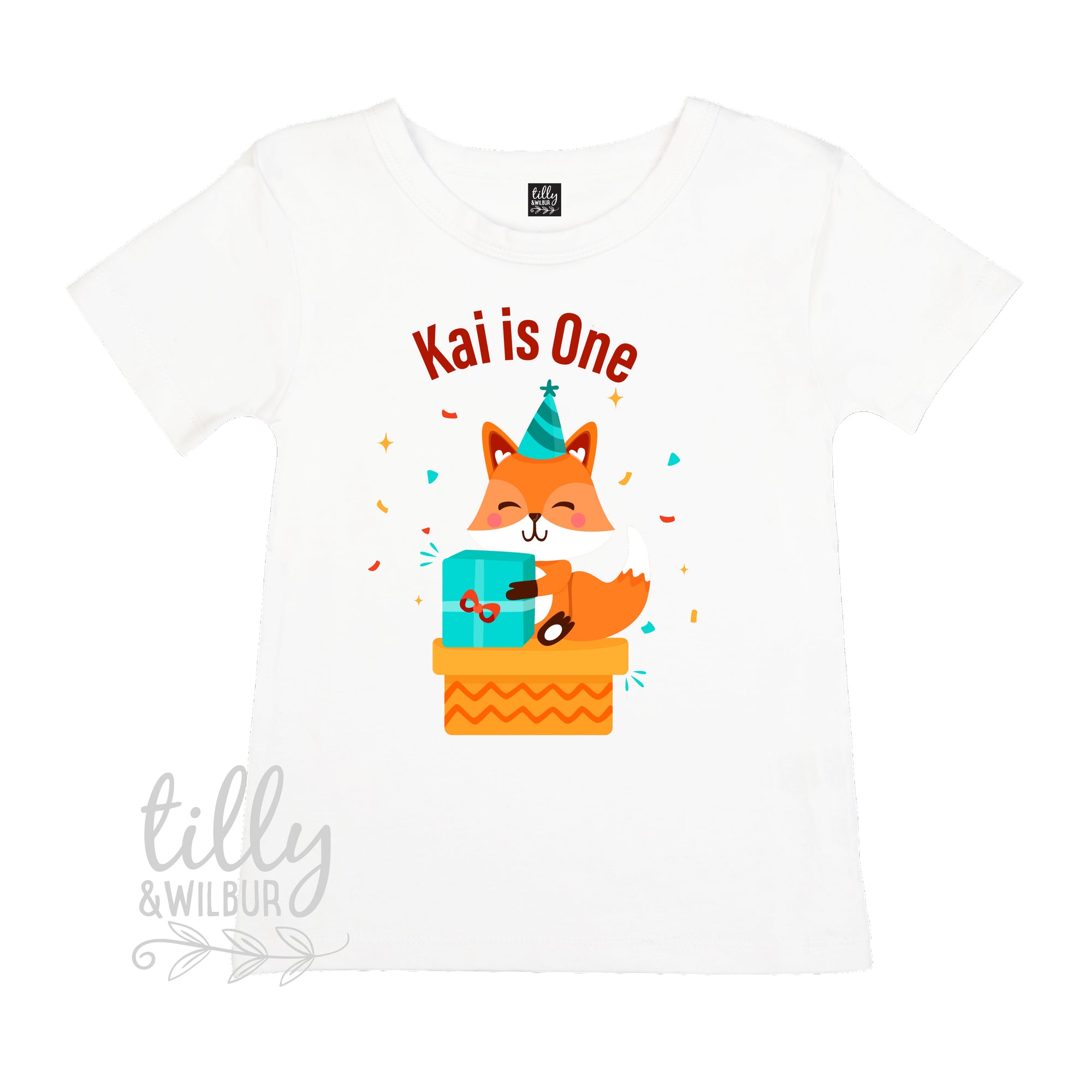 Fox 1st Birthday T-Shirt For Boys