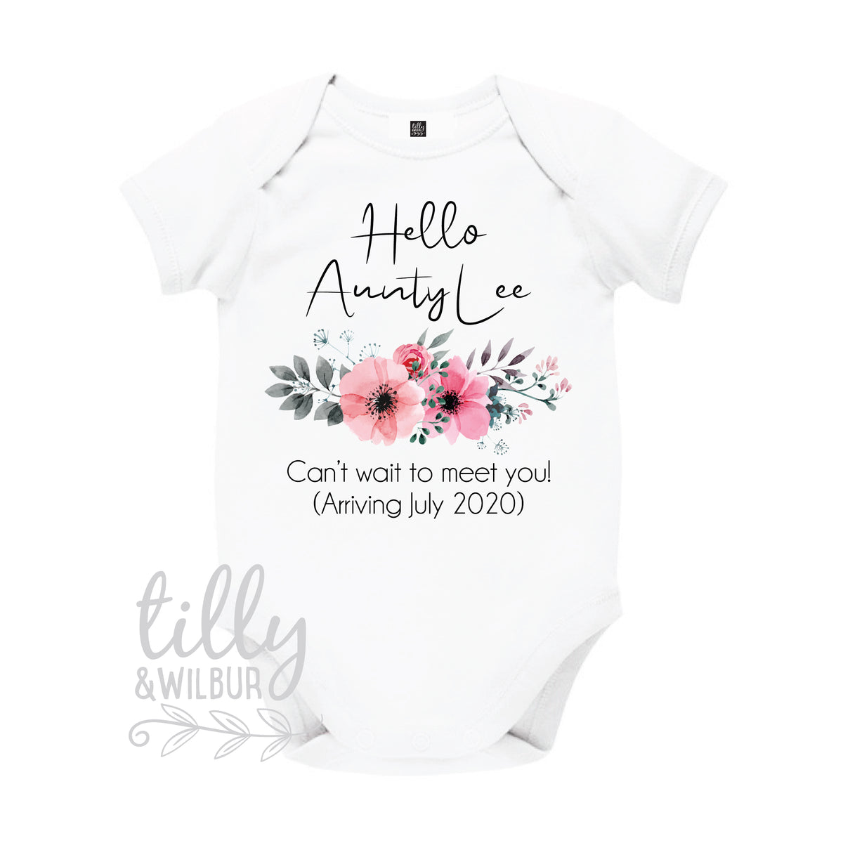 Hello Aunty Announcement Bodysuit