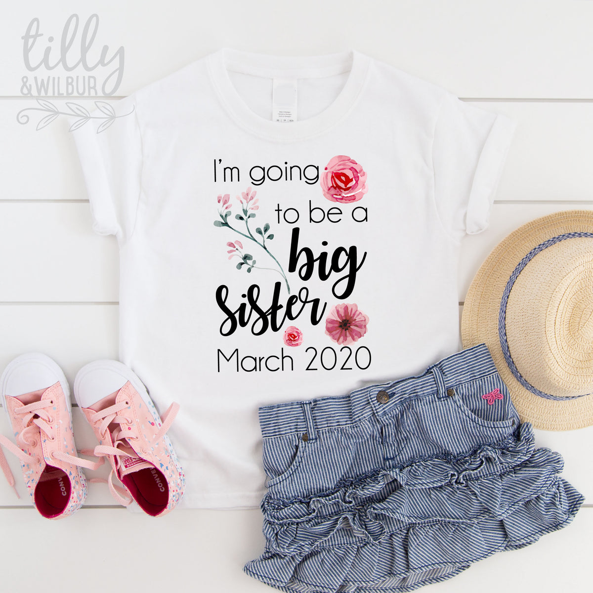 I&#39;m Going To Be A Big Sister T-Shirt For Girls