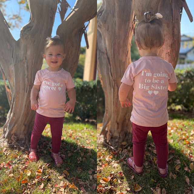 I've Got A Secret, I'm Going To Be A Big Sister T-Shirt for Girls