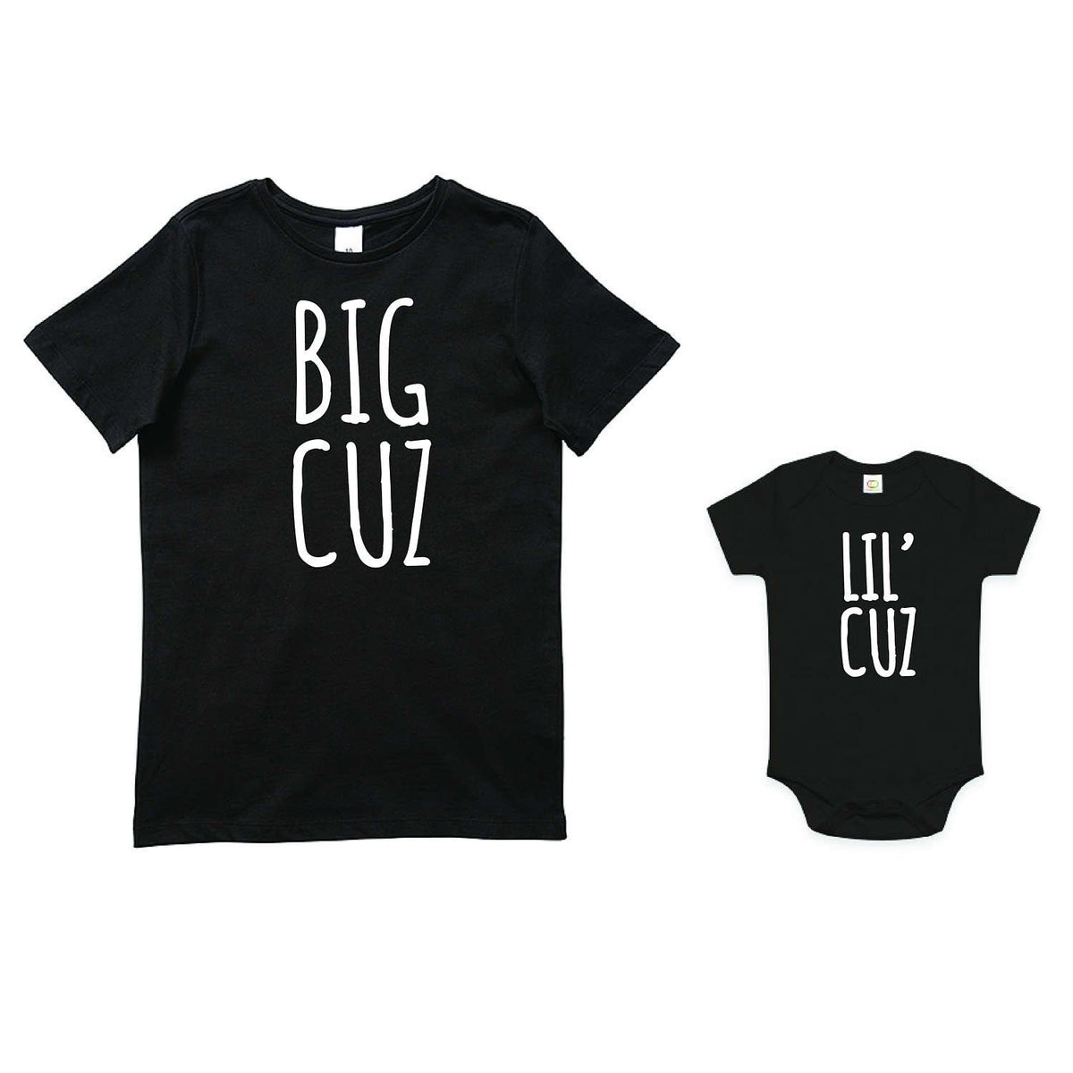 Big Cuz Lil&#39; Cuz Set, Cousin Set, Sibling Set, Cousin Gift, Pregnancy Announcement, Reveal Outfits, Family Tees, Australian Owned