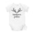 Handsome Fellow Baby Boy Outfit, Woodland Theme, Deer Antlers, White Cotton Bodysuit, New Baby Boy Gift, Boho Hipster Design, U-W-BS