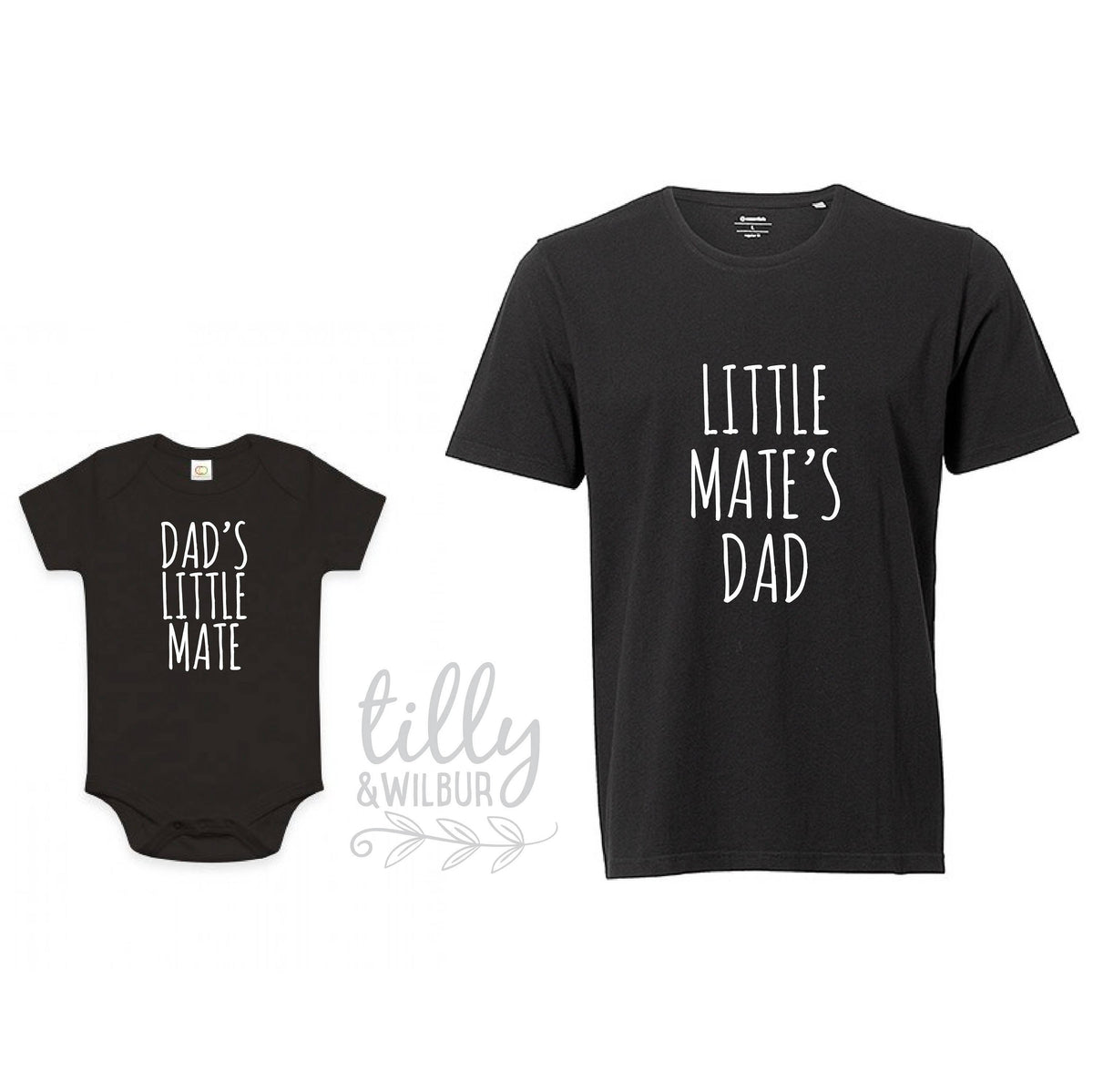 Little Mate&#39;s Grandad, Father&#39;s Day Shirts, Father Son Grandson Matching Shirts, Matching Daddy Baby Outfits, First 1st Father&#39;s Day