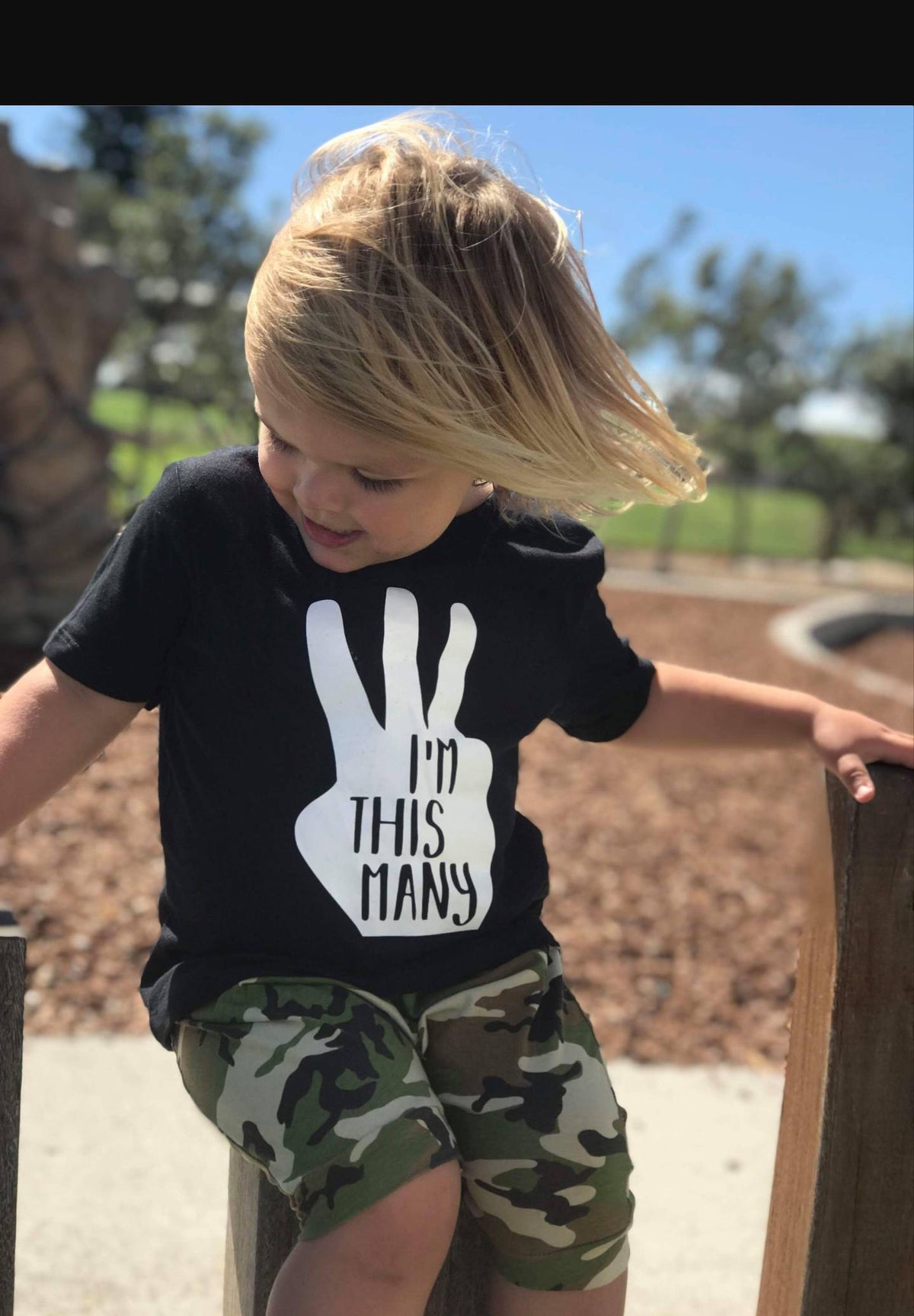 I&#39;m This Many Three Finger Birthday T-Shirt, 3rd Third Birthday Tee, Third Birthday Gift, Boys Third Birthday, Boys Birthday Tee,