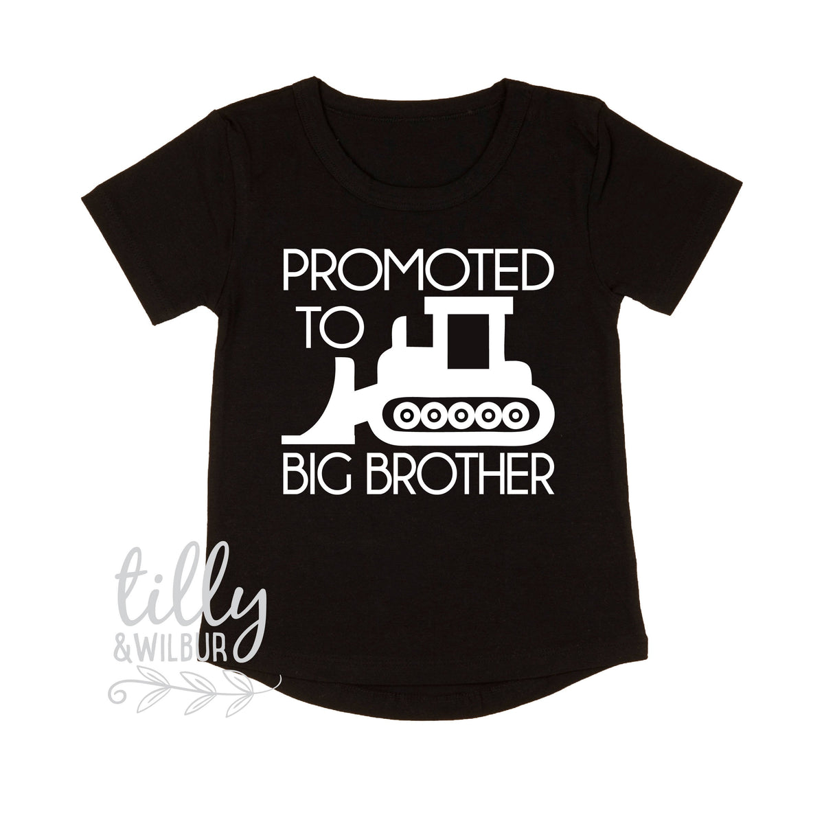 Promoted To Big Brother Digger T-Shirt For Boys, Big Brother Shirt, I&#39;m Going To Be A Big Brother, Pregnancy Announcement, Boys Clothing