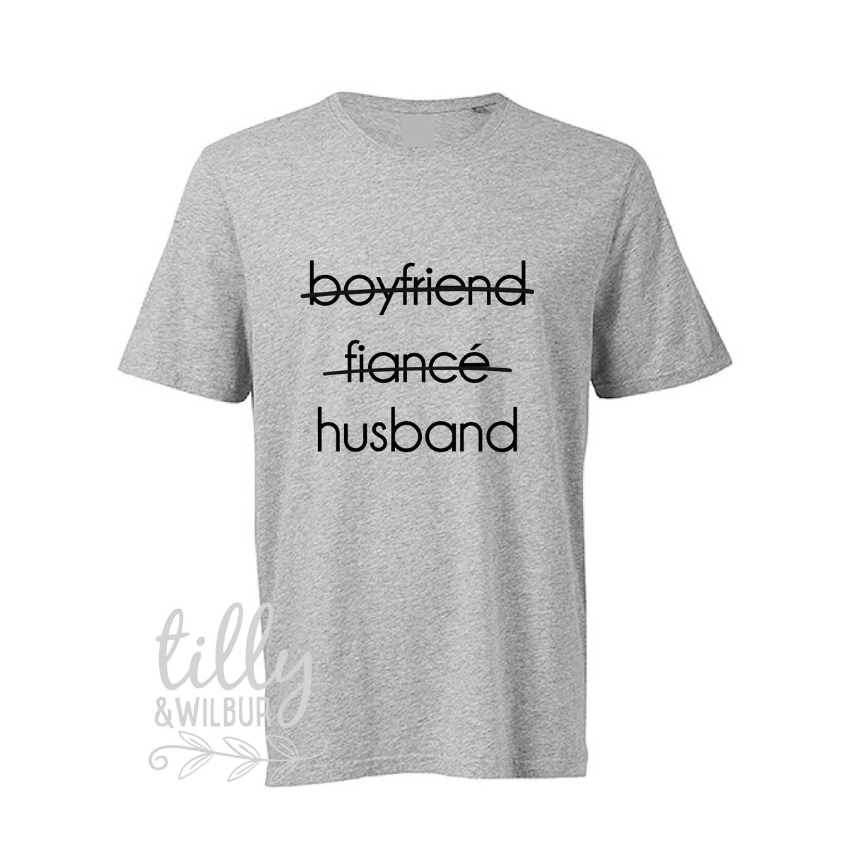 Boyfriend Fiance Husband Men&#39;s T-Shirt, Wedding Gift, Wedding Outfit, Engagement, Bucks Party, Husband Gift, Newly Engaged, Just Married