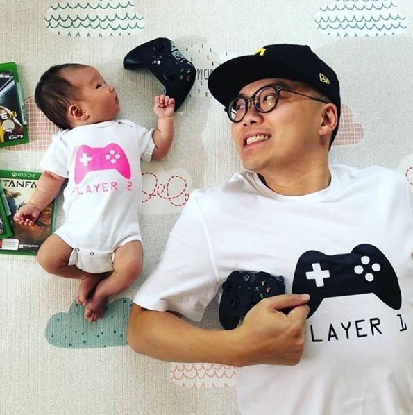 Player 1 Player 2, Father Daughter Matching Shirts, Matching Dad Baby, Twin Outfits, Sibling Set, Gaming, Father&#39;s Day Gift, Daddy Daughter