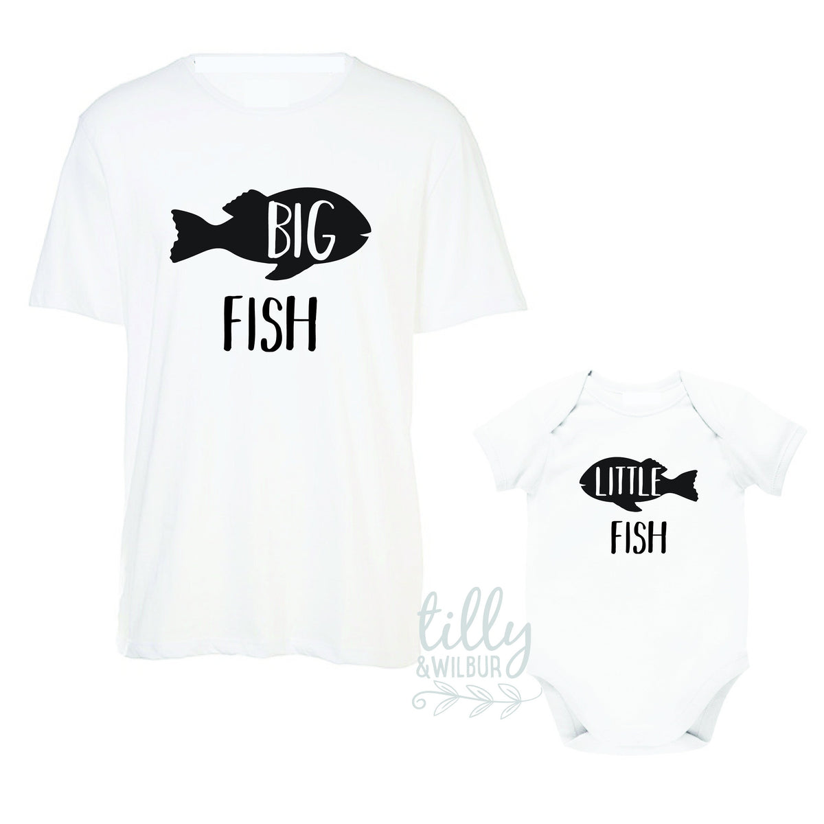 Big Fish Little Fish Father Son Matching Shirts, Big Fish Little Fish, Matching Dad And Baby, Matching Dad And Kid, Father&#39;s Day Gift, Daddy