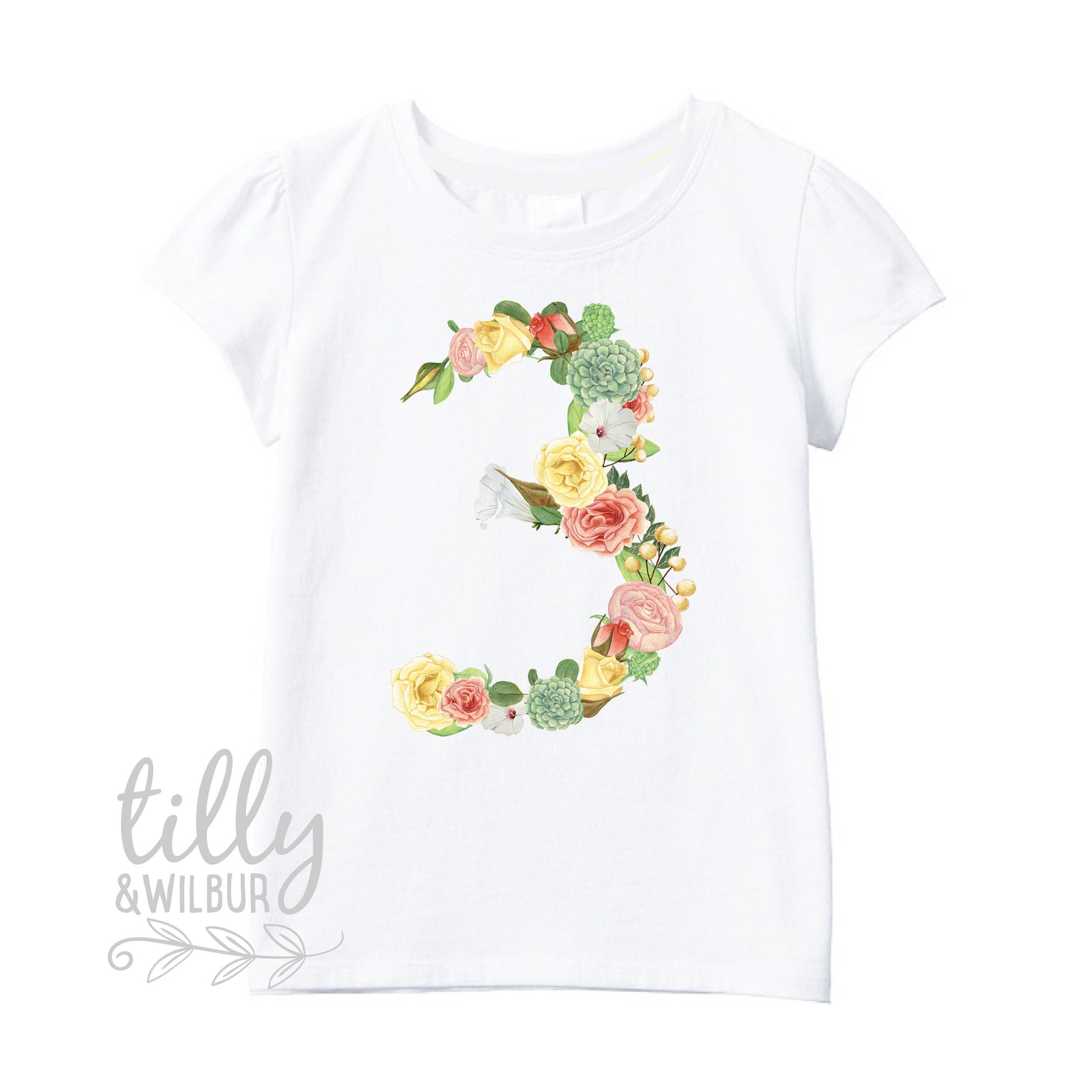 Three Year Old Birthday Girl Outfit, 3rd Birthday, Third Birthday Outfit Girl, 3rd Birthday, I Am Three Girl, Birthday Girl, Floral Number 3