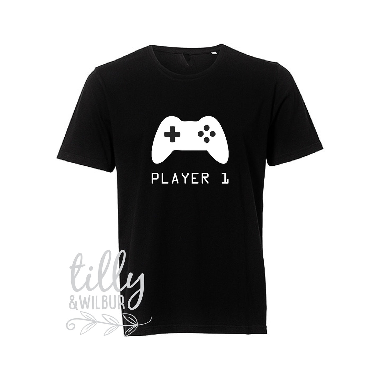 Player 1 T-Shirt, Father Son Matching Shirts, Matching Dad Baby, Twin Outfits, Sibling Set, Gaming, Father&#39;s Day Gift, Christmas Gift