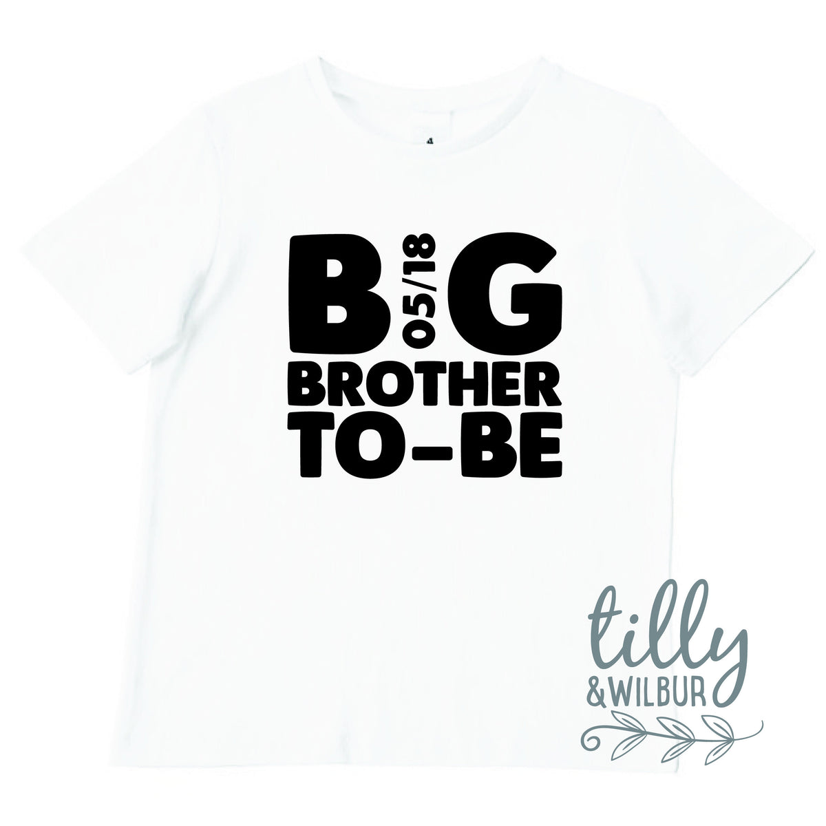 Big Brother To Be T-Shirt With Due Date, Big Brother Shirt, I&#39;m Going To Be A Big Brother, Pregnancy Announcement, Big Bro, Boys Clothing