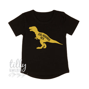 Personalised Dinosaur T-Shirt For Girls, Dinosaur Girl, T-Rex, Girl Dinosaur, Girl Dinosaur Party, Dinosaur Gift For Girls, Birthday Dino