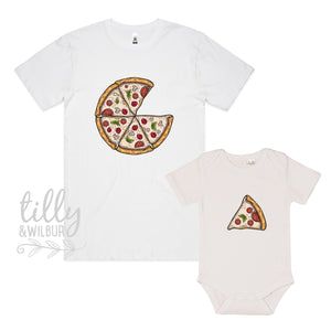 Father Son Pizza T-Shirt, Daddy Daughter Pizza T-Shirts, Matching Pizza Outfits, Matchy Matchy, Whole Pizza One Slice Matching, Pizza Set