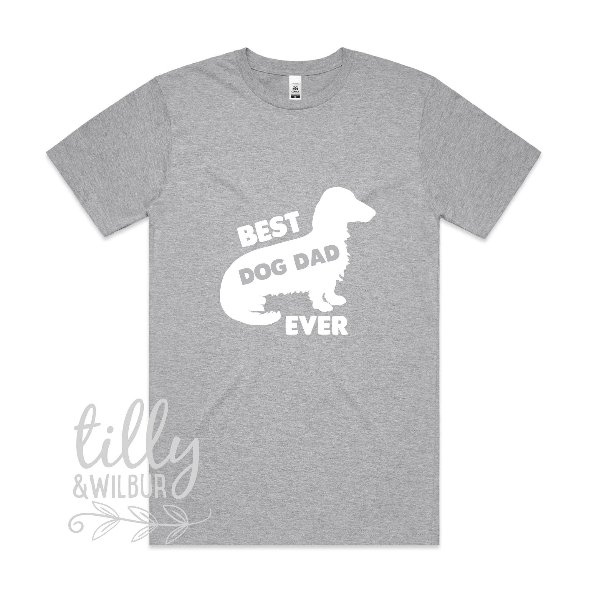 Best Dog Dad Ever, Dachshund Father&#39;s Day Gift, Birthday, Sausage Dog Dad Gift, Wiener Shirt, Weiner Clothing, Longhaired Dachshund Clothing