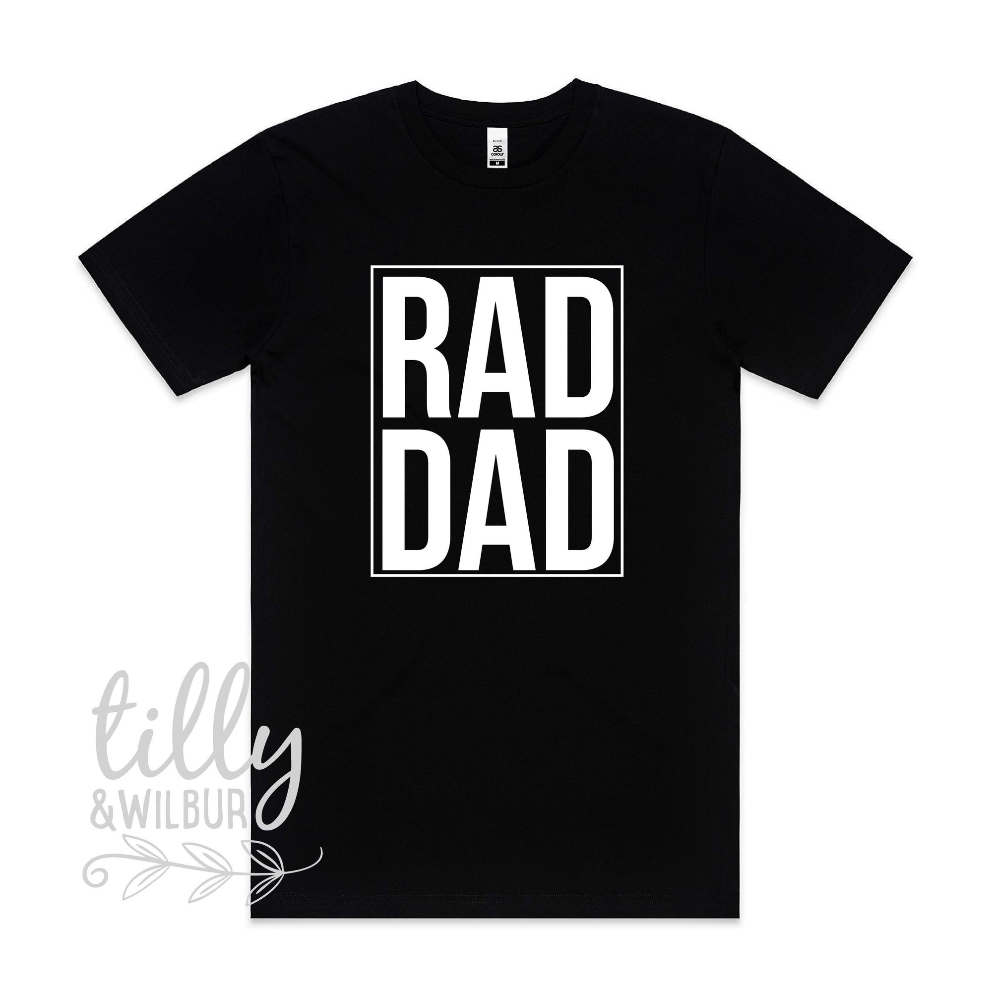 Rad Dad Shirt For Men, Father&#39;s Day Gift, Men&#39;s Shirt Gift, Pregnancy Announcement, Men&#39;s Clothing, New Dad, Newborn Gift, Rad Dad T-Shirt