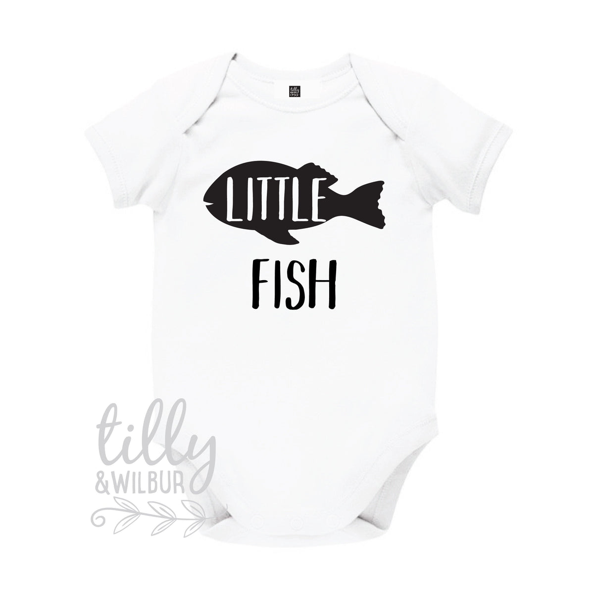 Little Fish Baby Bodysuit, Bodysuit Only - Add To Father Son Matching Shirts, Big Fish Little Fish, Matching Dad And Baby, Father&amp;#39;s Day Gift