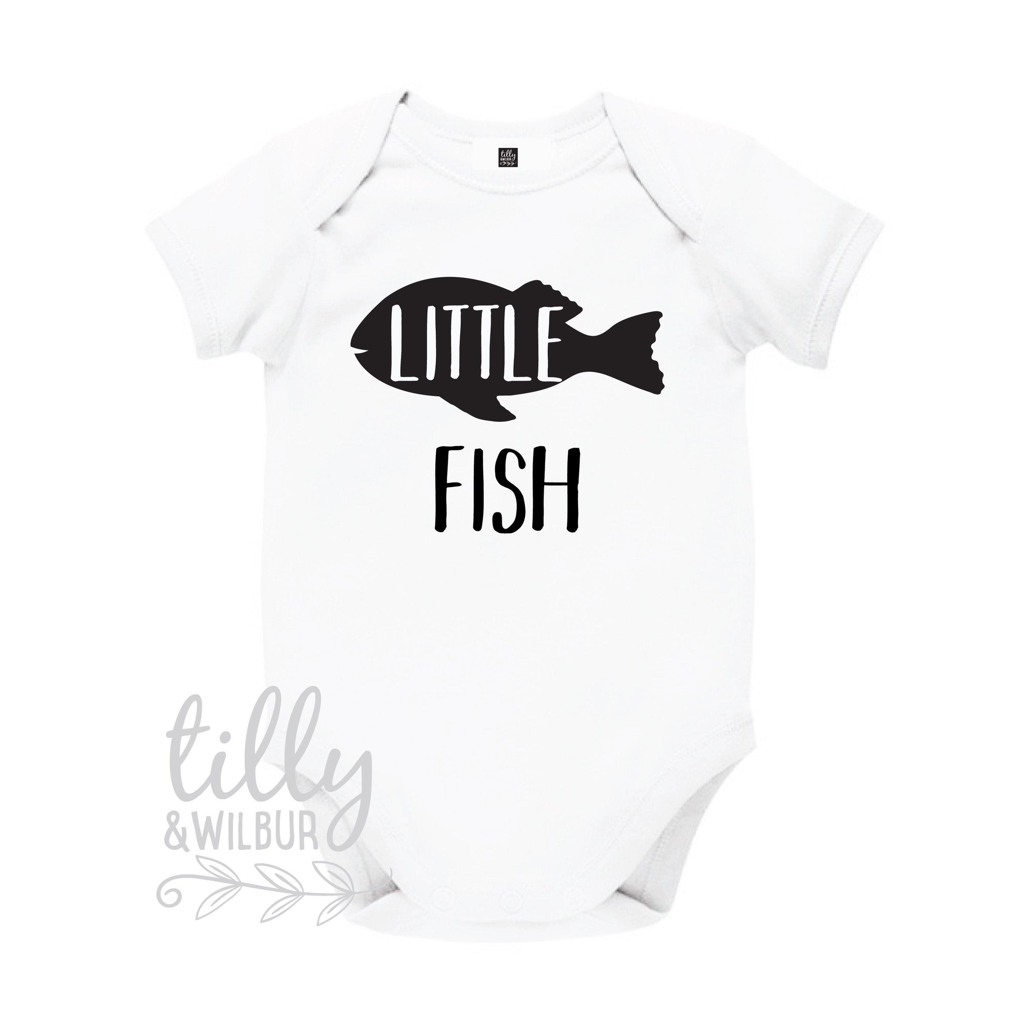 Little Fish Baby Bodysuit, Bodysuit Only - Add To Father Son Matching Shirts, Big Fish Little Fish, Matching Dad And Baby, Father&#39;s Day Gift