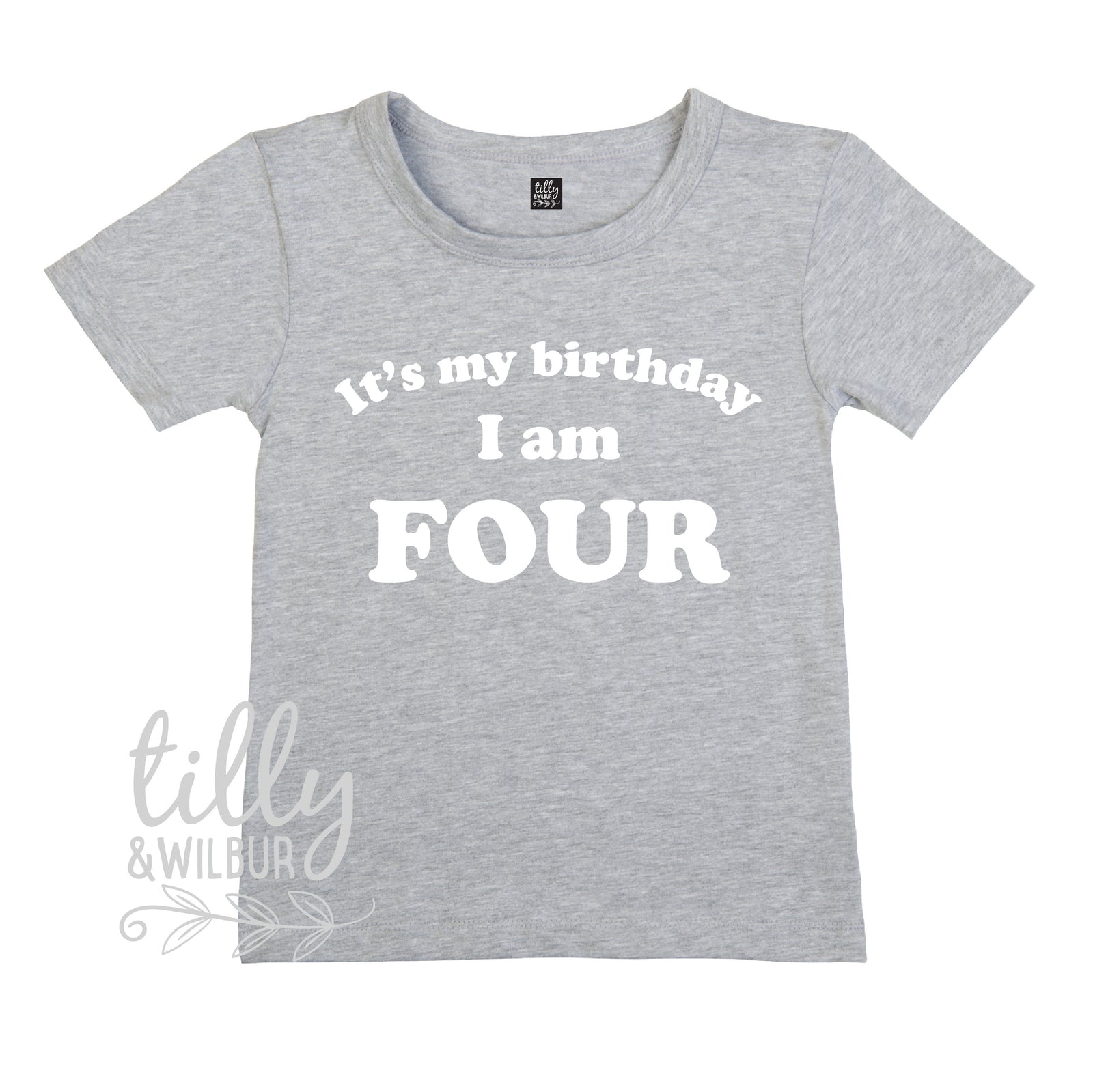 It&#39;s My Birthday I Am Four T-Shirt, I am Four Shirt, 4th Birthday T-Shirt, Fourth Birthday T-Shirt, Four Today, 4 Today, 4 Year Old Gift