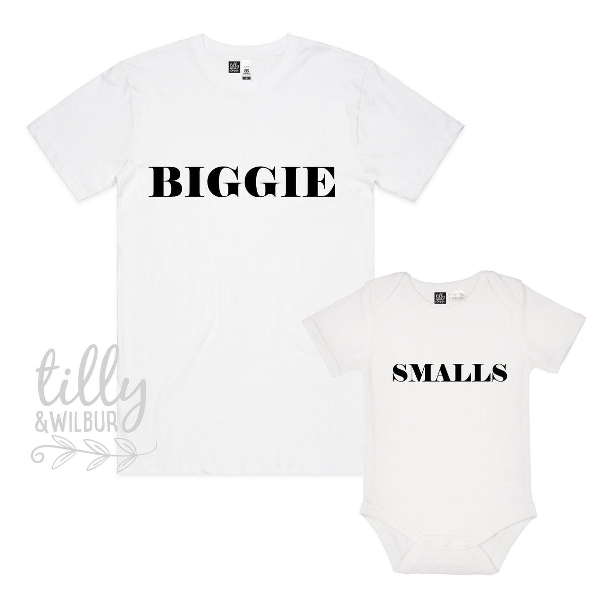 Biggie Smalls Father Son Matching Shirts, Matching Dad And Baby, Matching Dad And Kid, Father&amp;#39;s Day Gift, Newborn Gift, New Dad T-Shirt