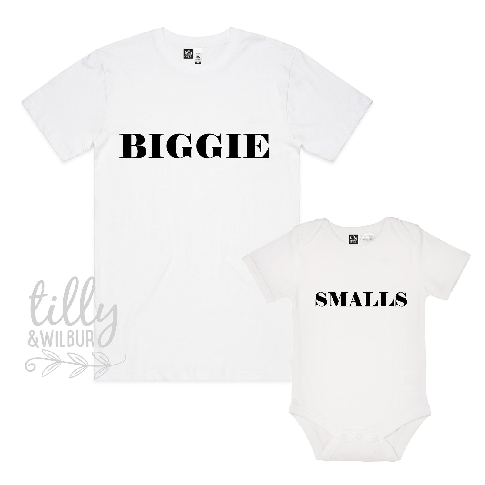 Biggie Smalls Father Son Matching Shirts, Matching Dad And Baby, Matching Dad And Kid, Father&#39;s Day Gift, Newborn Gift, New Dad T-Shirt