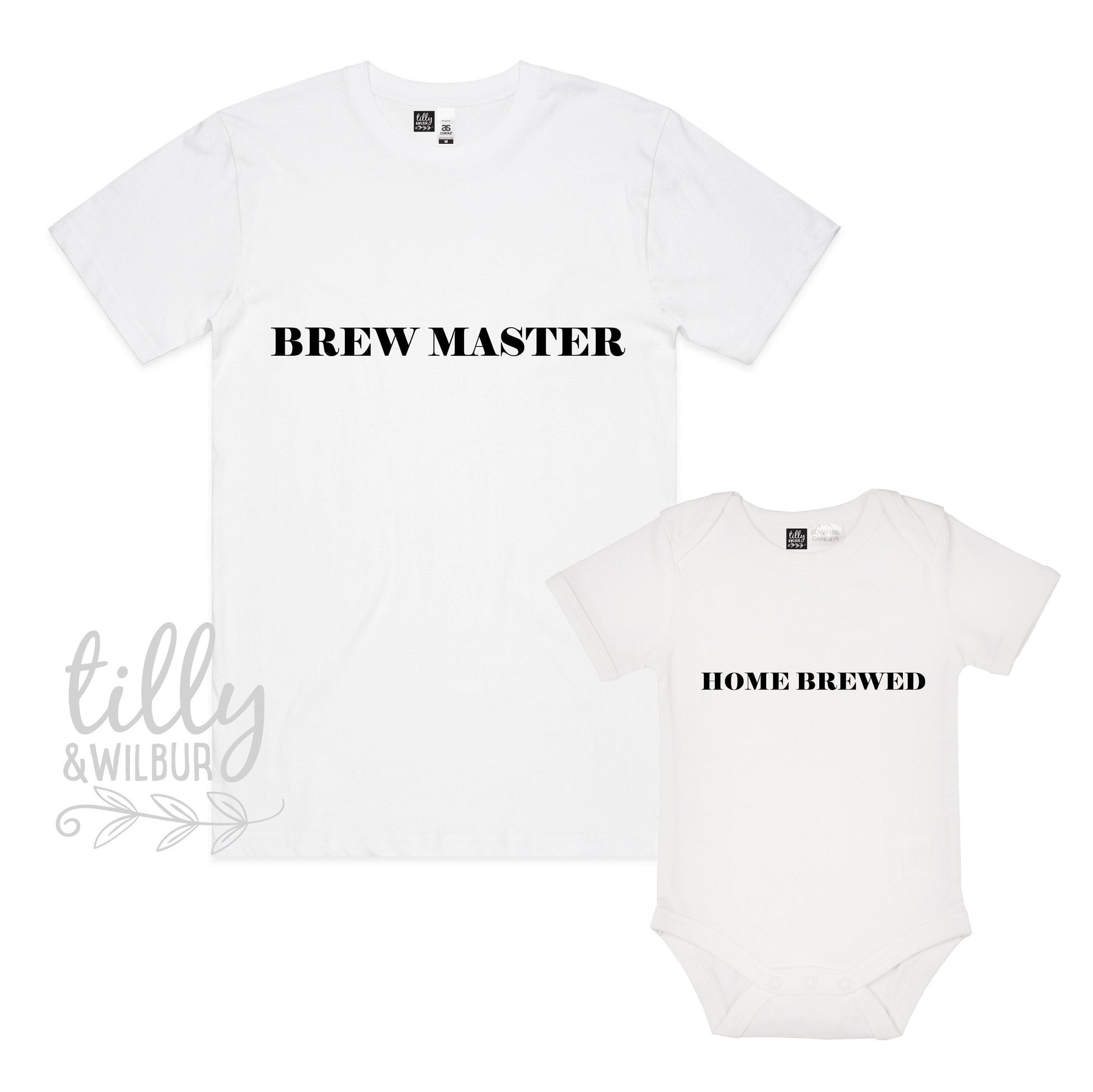 Brew Master Home Brewed Father Son Matching Shirts, Matching Dad And Baby, Matching Dad And Kid, Father&#39;s Day Gift, Newborn Gift, New Dad