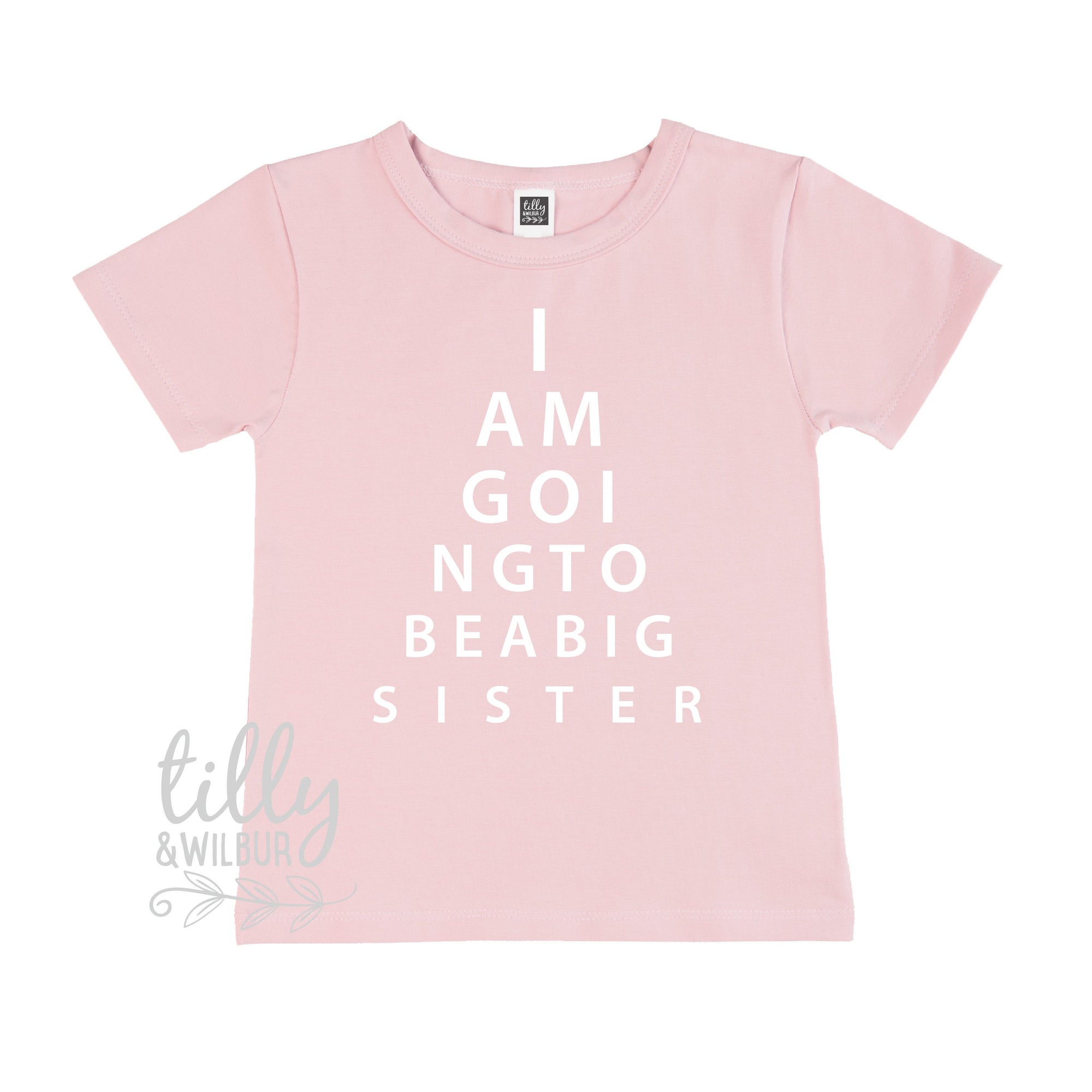 I Am Going To Be A Big Sister Eye Test T-Shirt, Eye Test Sister Shirt, I&#39;m Going To Be A Big Sister Shirt, Pregnancy Announcement, Big Sis