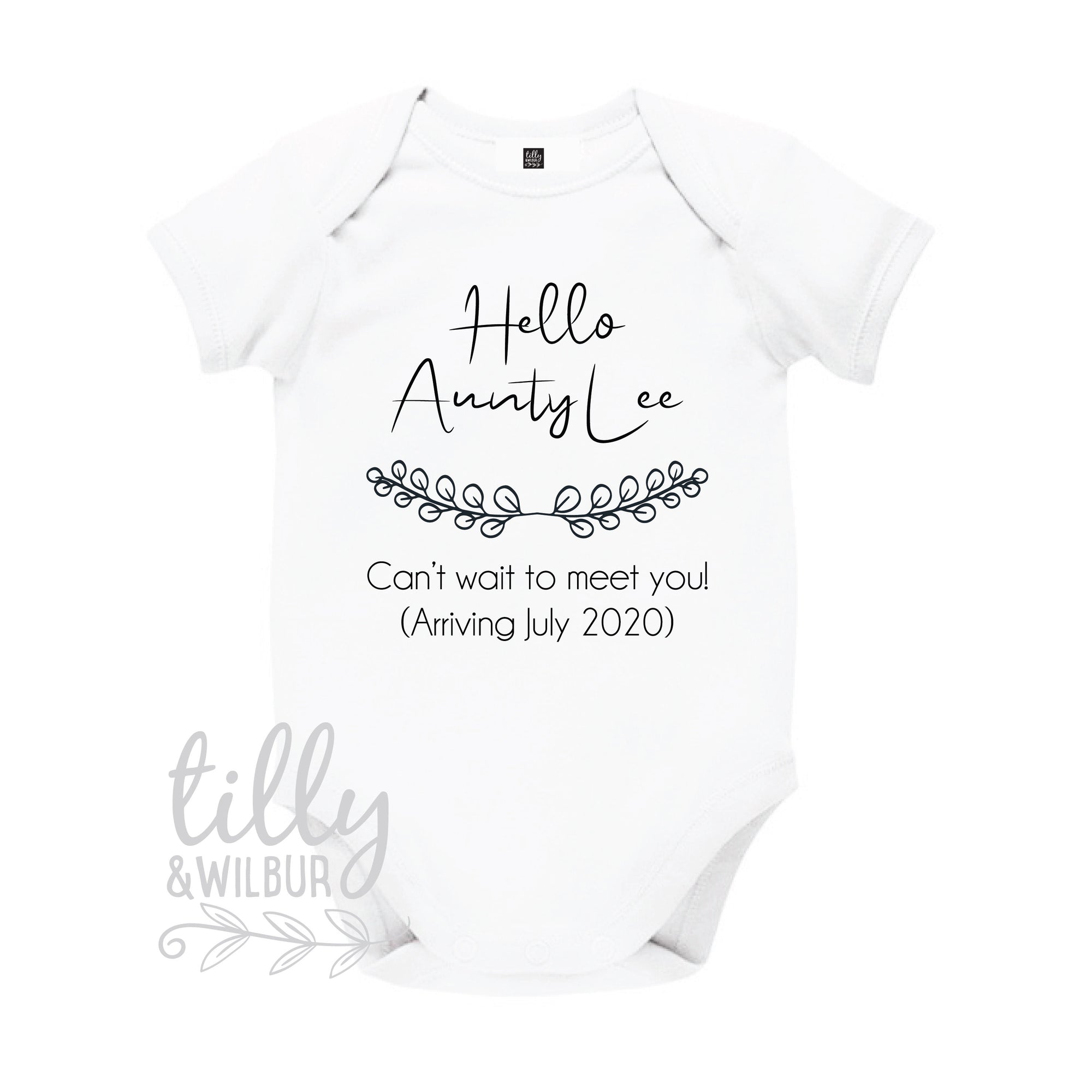 Hello Aunty Baby Bodysuit