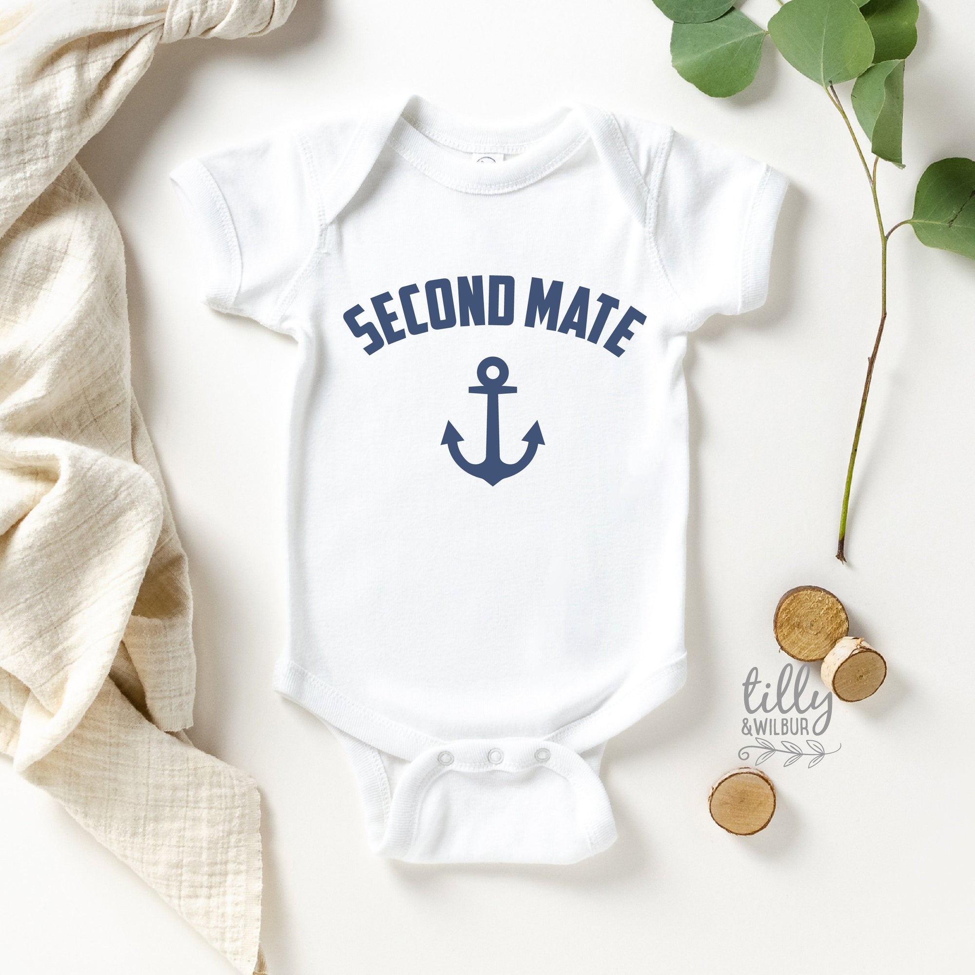 Second Mate Bodysuit To Add To Captain and First Mate Father Son Matching Shirts, Matching Baby, Nautical, Father Son, Father&#39;s Day, Anchor
