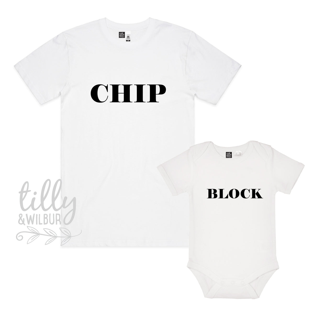 Chip Block Father Son Matching Shirts, Chip Off The Old Block Shirt, Matching Dad And Baby, Matching Dad And Kid, Father&amp;#39;s Day Gift, Newborn