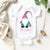 Scandinavian Christmas Gnome Personalised Baby Bodysuit, Baby Girl Xmas, Girl&#39;s Christmas Gift, Personalised Christmas Gift, Christmas Gnome