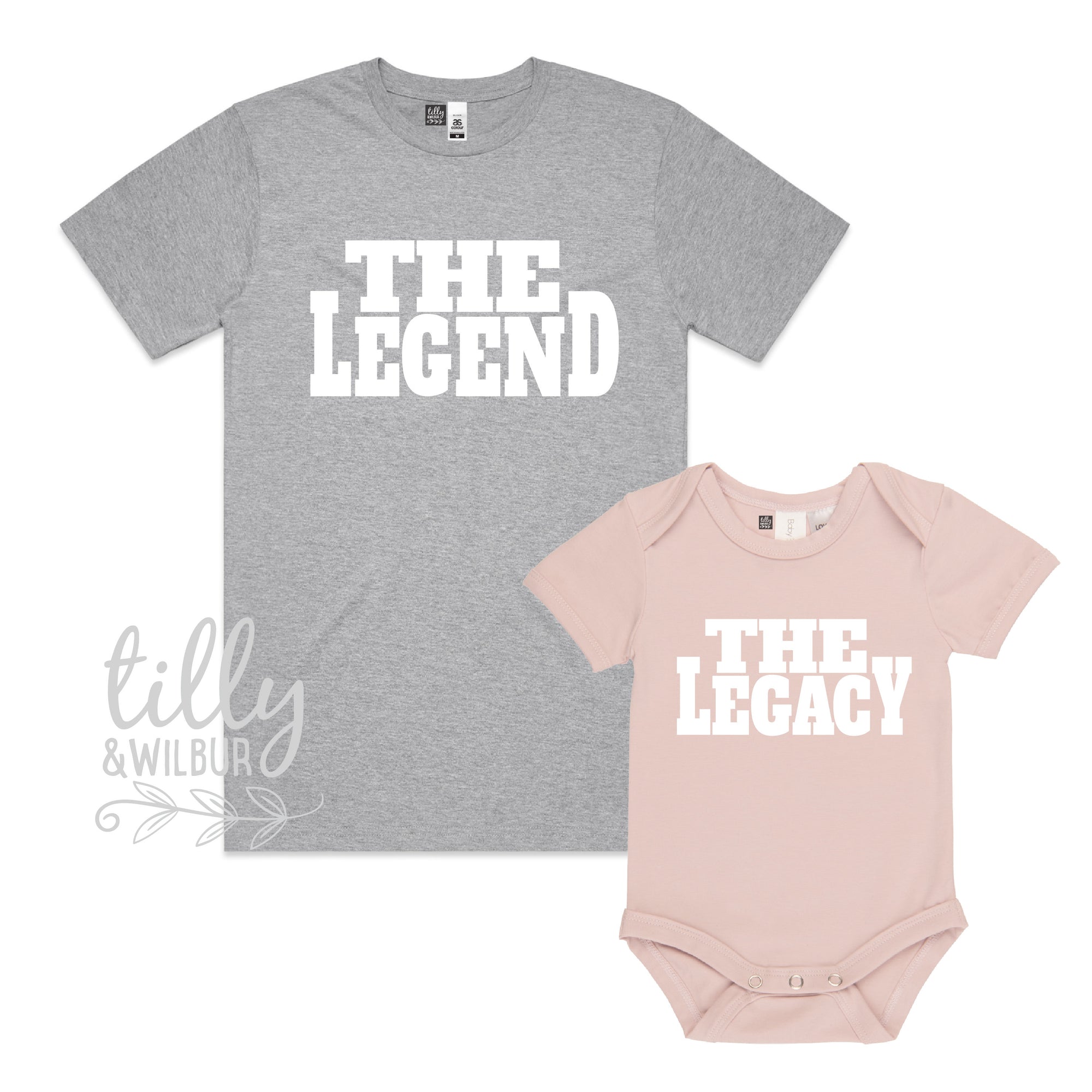 The Legend The Legacy Father Son Father Daughter Matching Shirts, Matching Dad And Baby, Father&#39;s Day Gift, Newborn Gift, New Dad T-Shirt