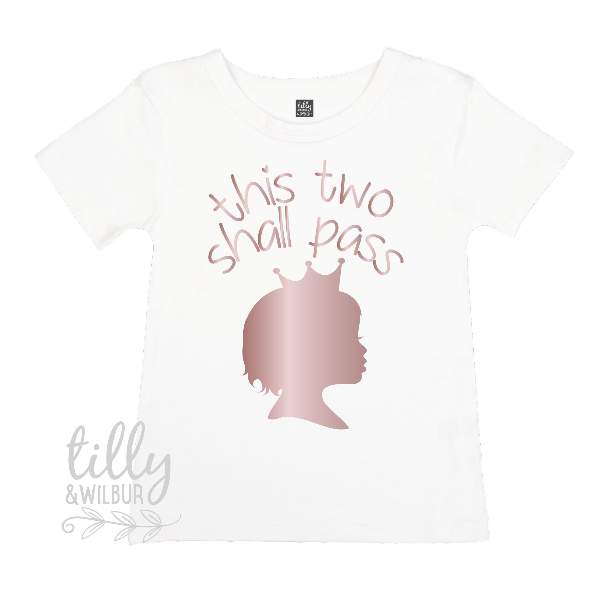 This Two Shall Pass Birthday T-Shirt, Terrible Twos Birthday T-Shirt, Two Birthday T-Shirt, 2nd Birthday Gift, Princess T-Shirt, Girls Gift