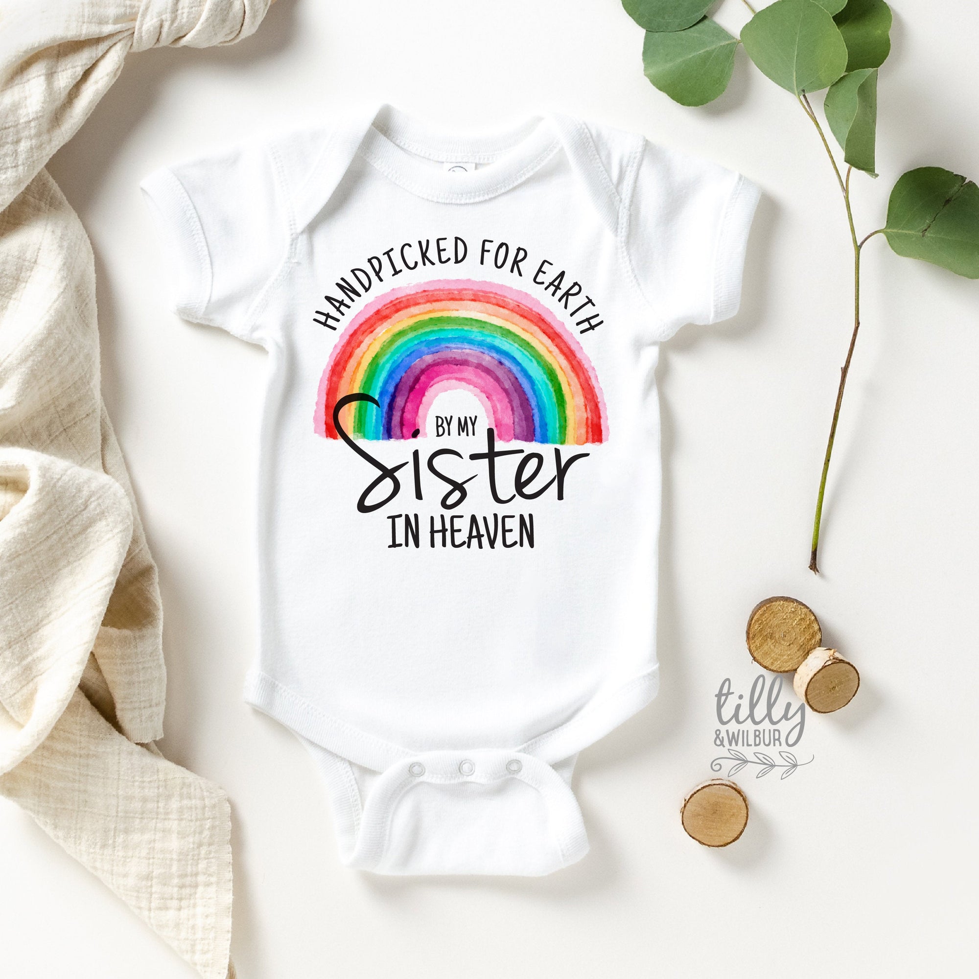 An original design and quality print from Australia&#39;s #1 Etsy seller for Expressive Wear - Handpicked For Earth By My Sister In Heaven