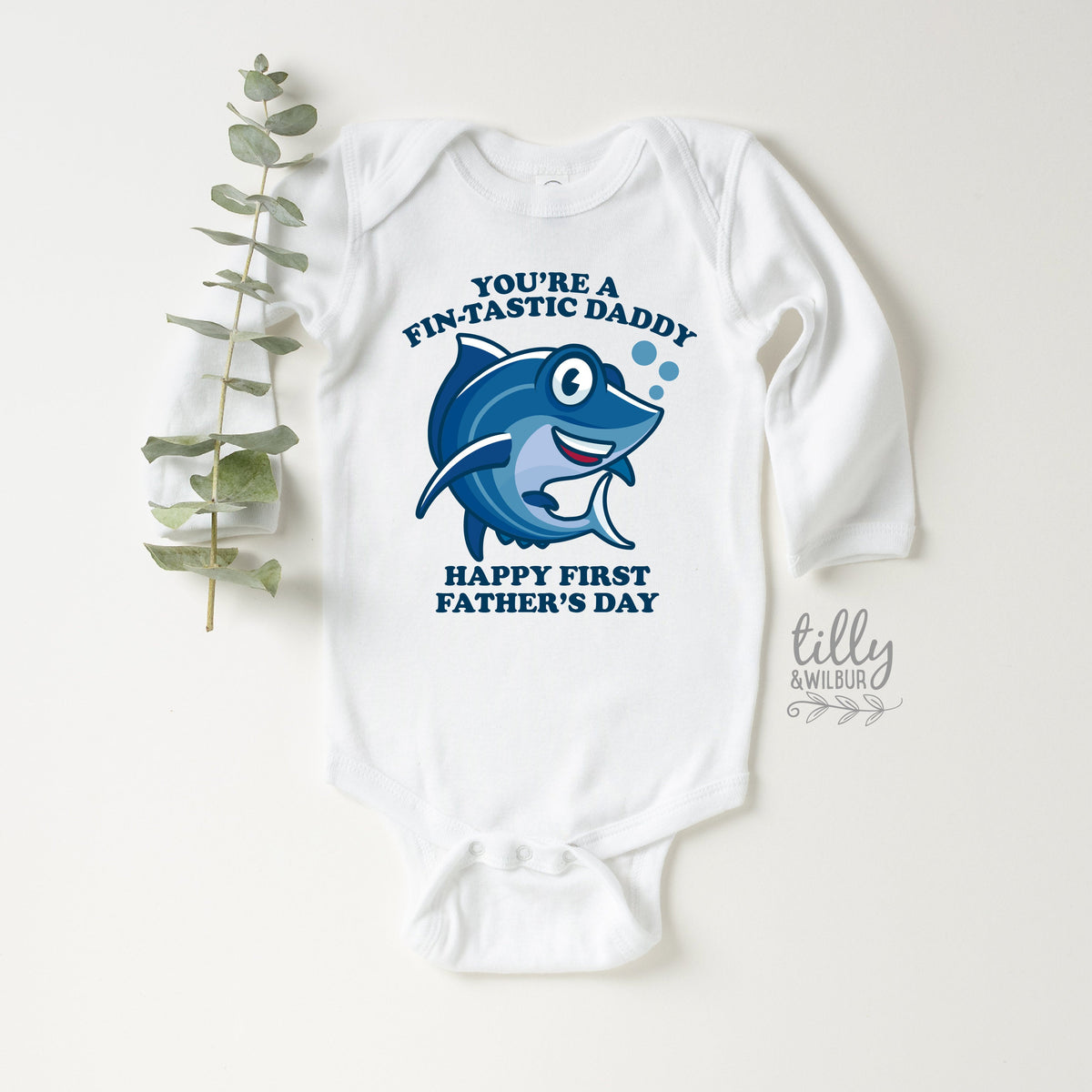 You&amp;#39;re A Fin-Tastic Daddy Happy 1st Father&amp;#39;s Day, Father&amp;#39;s Day Bodysuit, Fathers Day Baby Outfit, First Fathers Day Baby Gift, Fishing Daddy