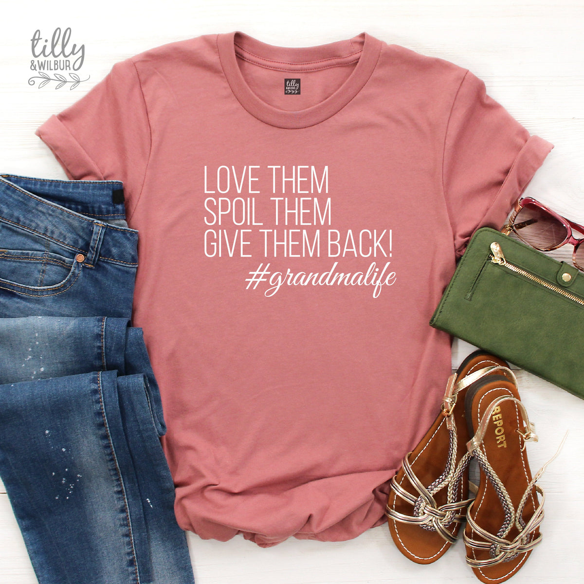 Love Them Spoil Them Give Them Back Grandma Life Shirt, Grandma Shirt, Grandma Gift, Christmas Gift for Grandma, Pregnancy Announcement Tee