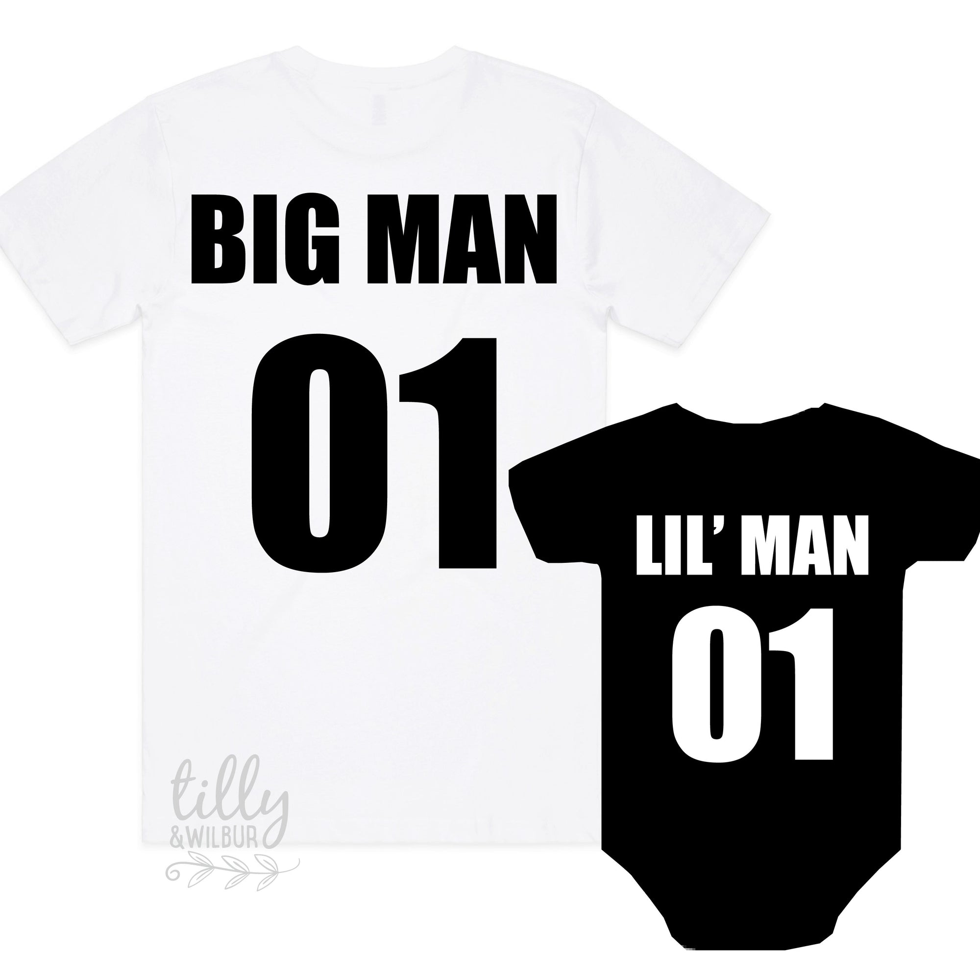 Big Man Lil&#39; Man, Father Son Matching Shirts, Matching Dad Baby, Matchy Matchy, Sibling Set, Father&#39;s Day Gift, Daddy Daughter, New Dad Gift