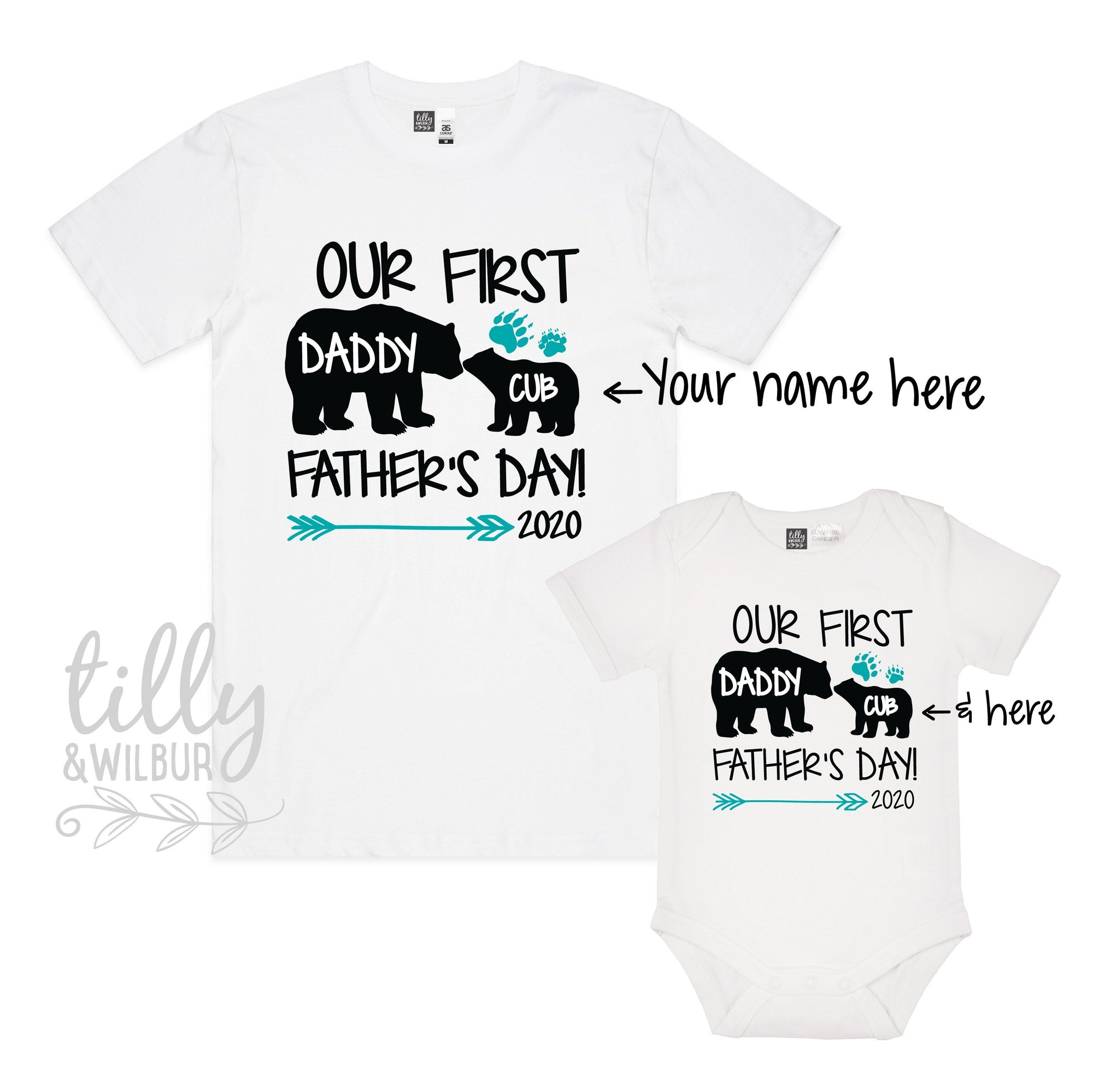 Our First Father&#39;s Day 2020 Matching Father&#39;s Day Outfits, Father Son Matching Shirts, Matching Daddy Baby Shirts, First 1st Father&#39;s Day