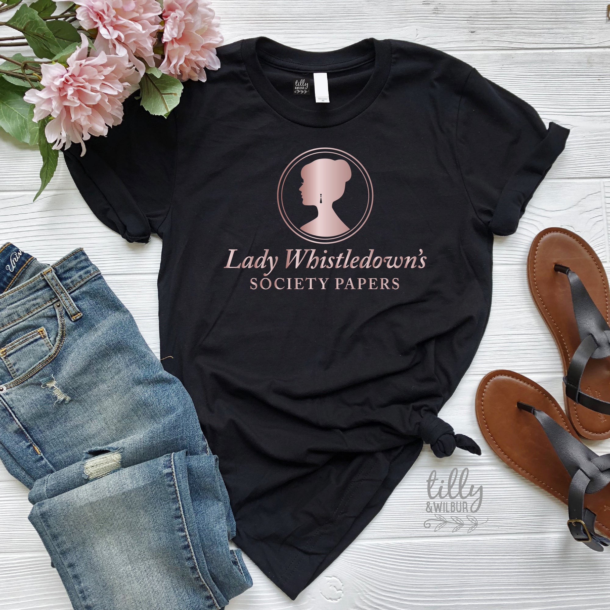 Bridgerton T-Shirt, Lady Whistledown&#39;s Society Papers T-Shirt, Anthony, Benedict, Colin, Daphne, Eloise, Francesca, Gregory, Hyacinth Shirt