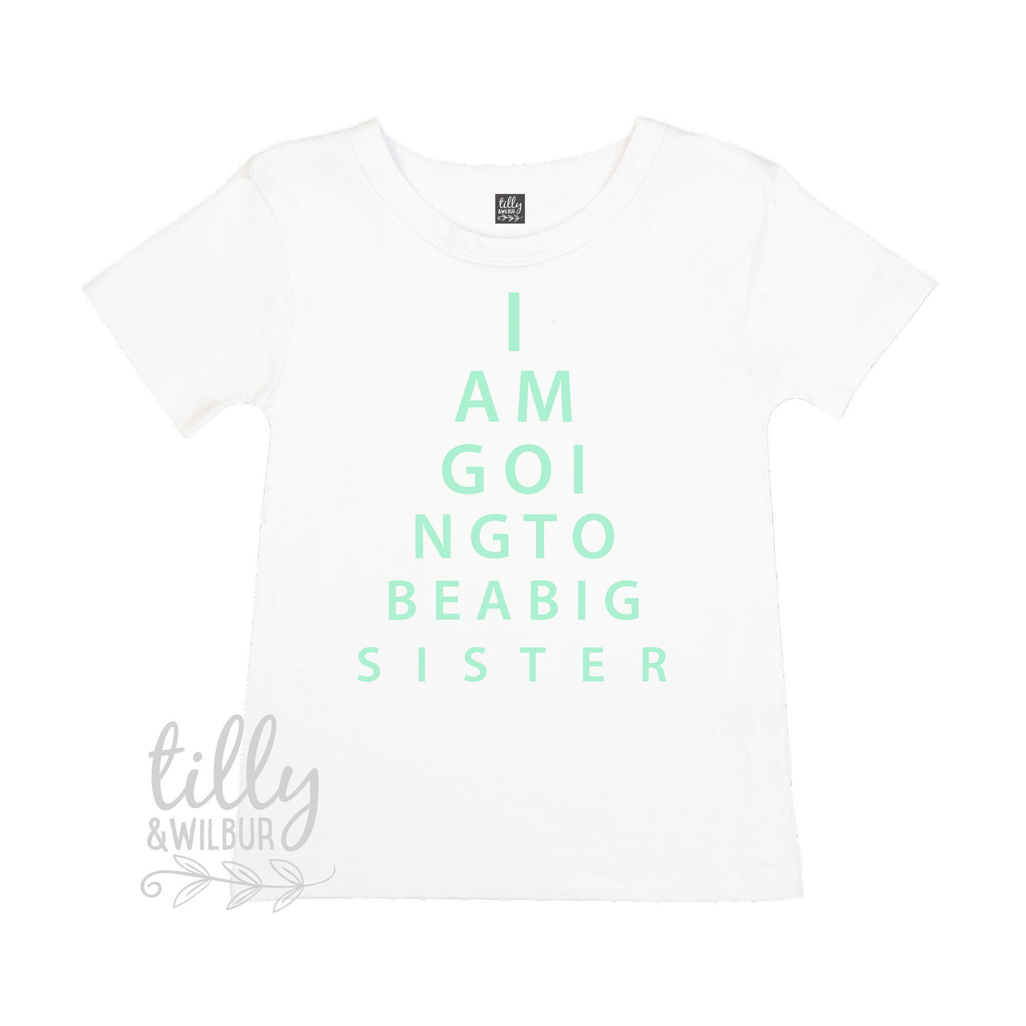 I Am Going To Be A Big Sister Eye Test T-Shirt, Eye Test Sister Shirt, I&#39;m Going To Be A Big Sister Shirt, Pregnancy Announcement, Big Sis
