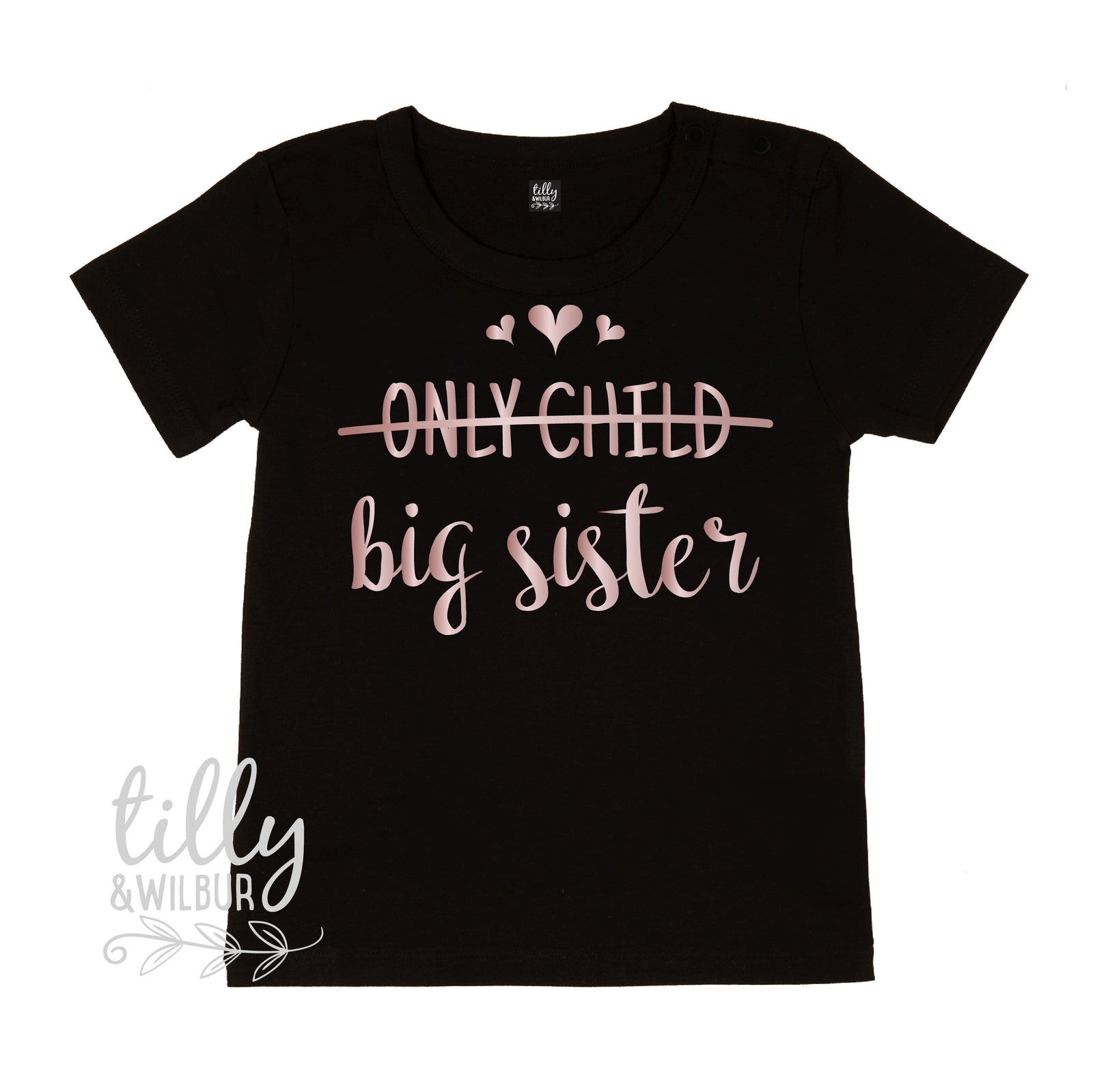 Only Child Big Sister T-Shirt, I&#39;m Going To Be A Big Sister Shirt, Pregnancy Announcement T-Shirt, Big Sister Shirt, Sister Shirt, New Baby