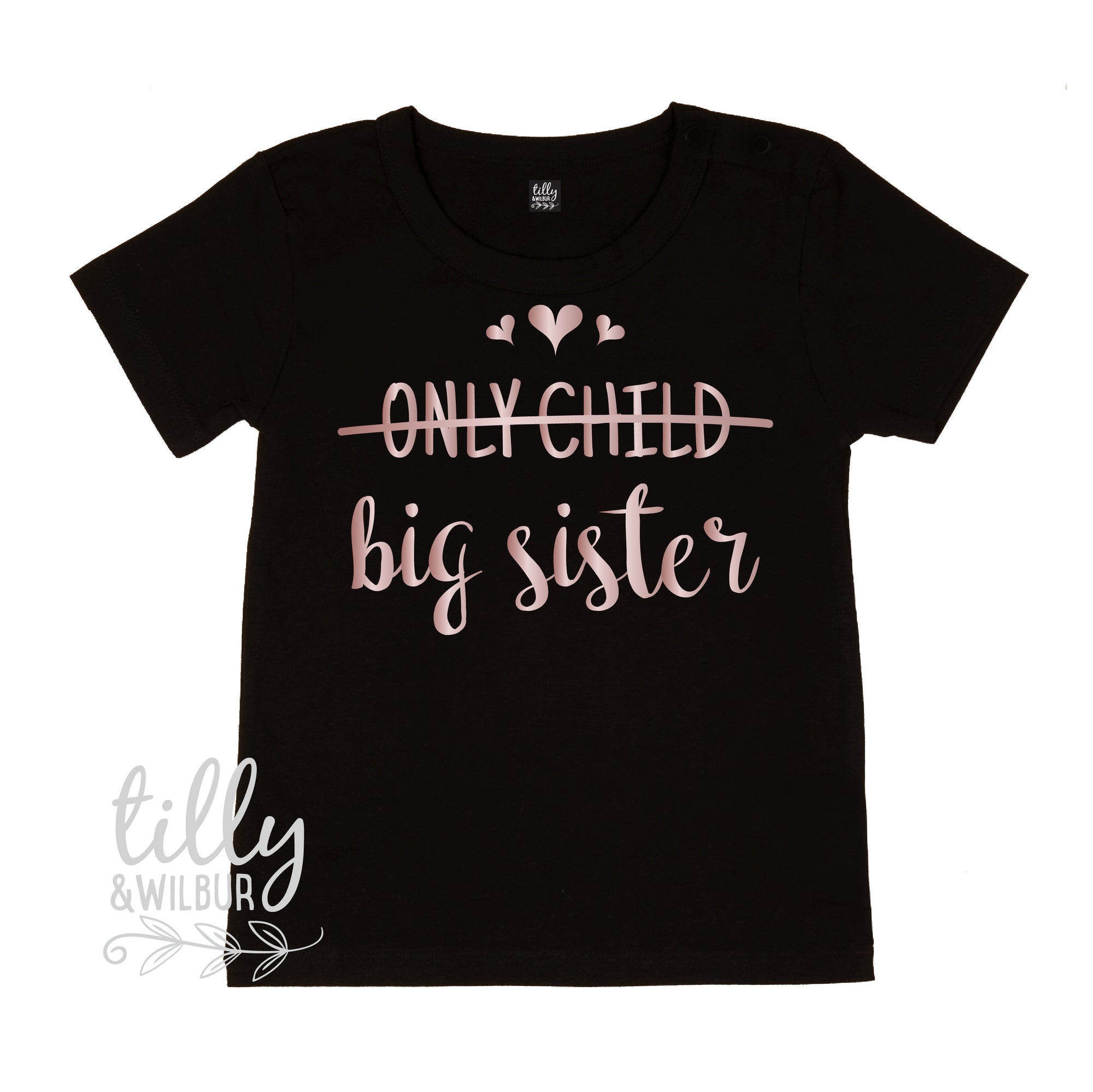 Only Child Big Sister T-Shirt, I&#39;m Going To Be A Big Sister Shirt, Pregnancy Announcement T-Shirt, Big Sister Shirt, Sister Shirt, New Baby