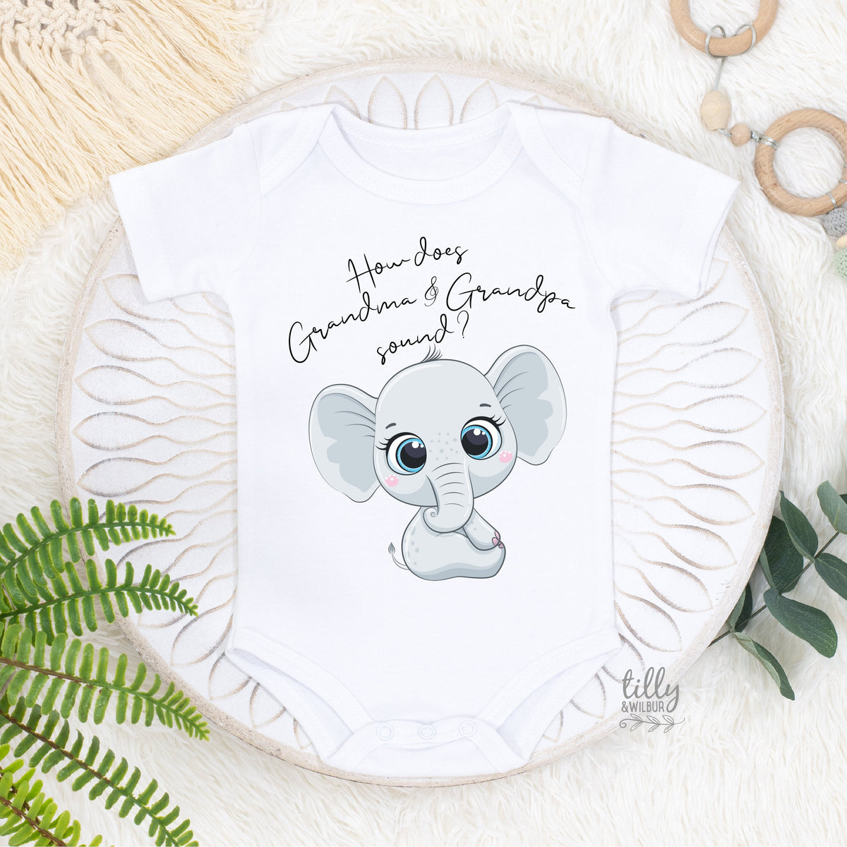 How Does Grandma &amp; Grandpa Sound Bodysuit, Hello Grandma and Grandpa, Pregnancy Announcement Bodysuit, Grandbaby Reveal, Grandchild Arriving